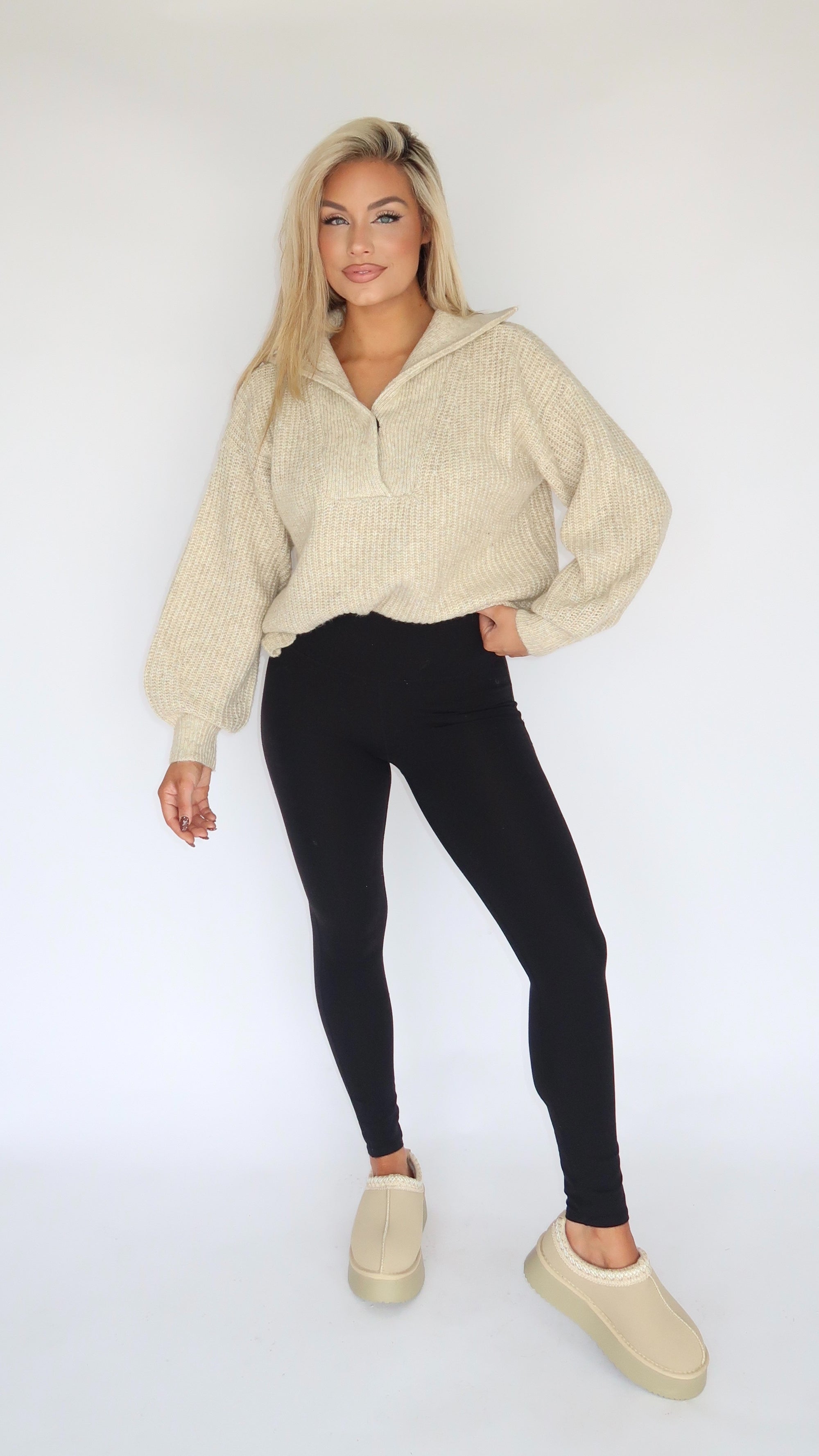 CABIN COZY OATMEAL SWEATER