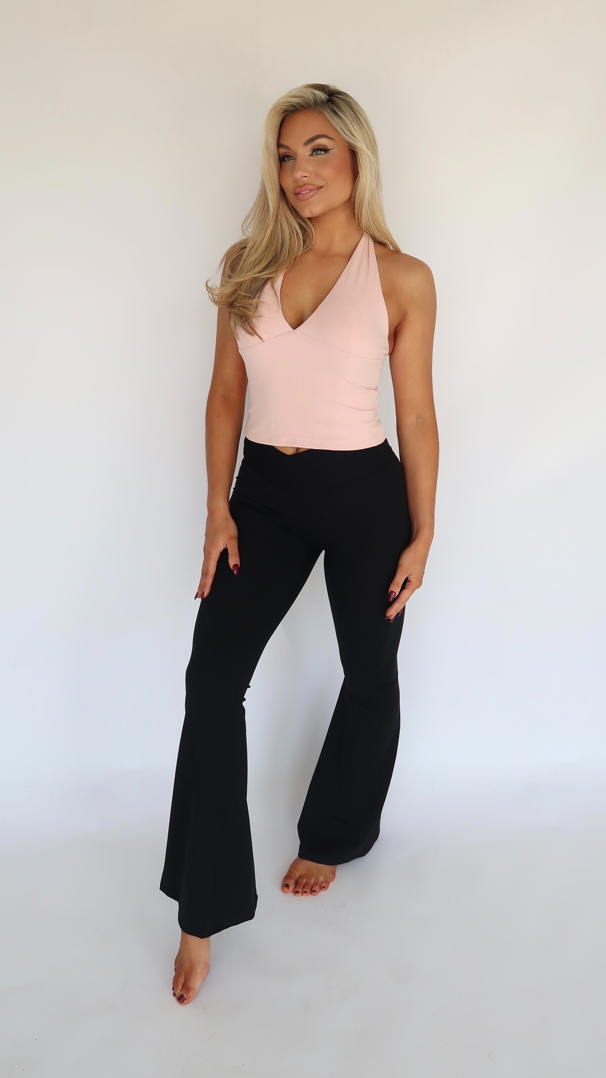 BALLET HALTER TOP PINK