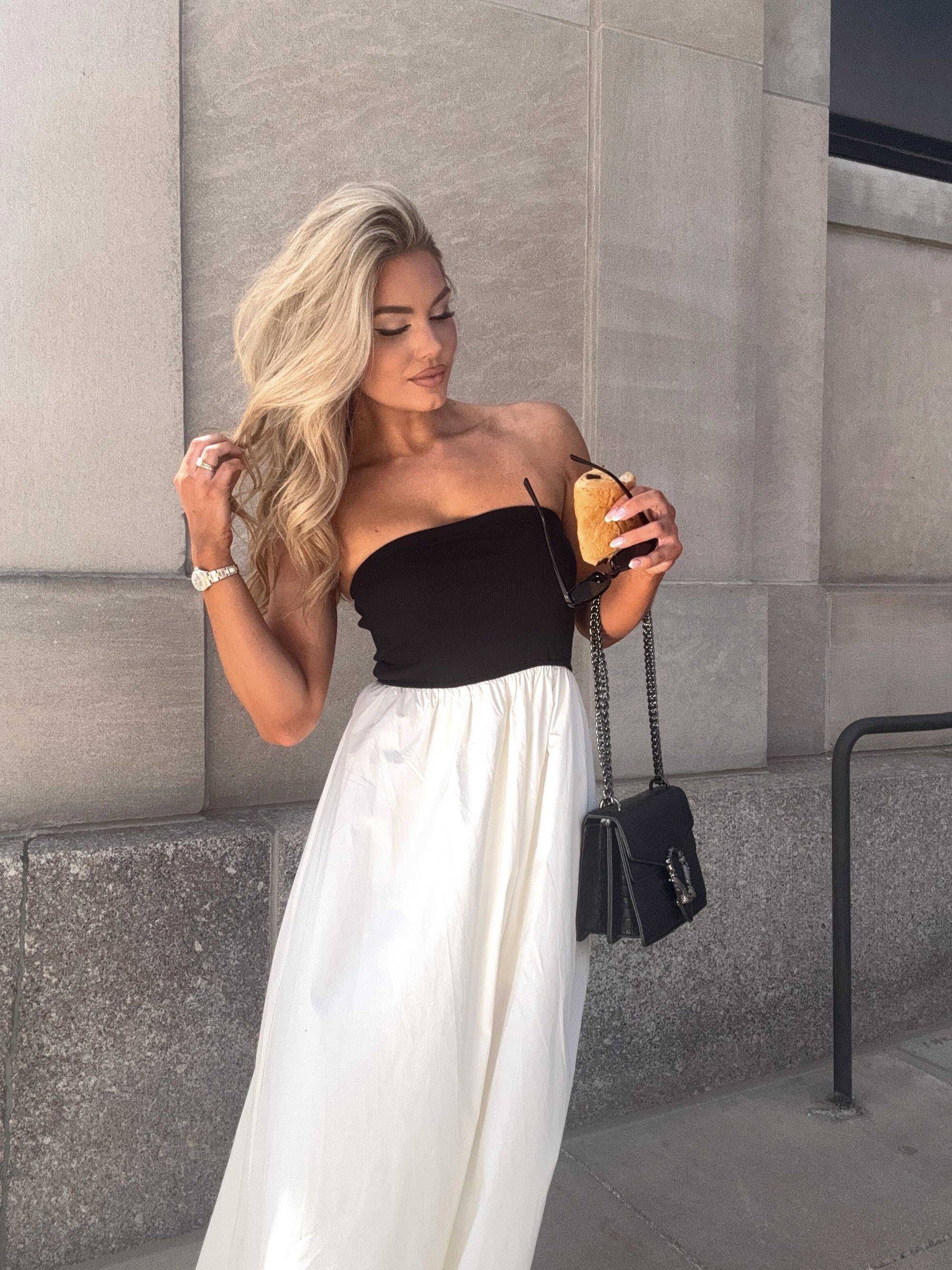 MIYRA CONTRAST MAXI DRESS
