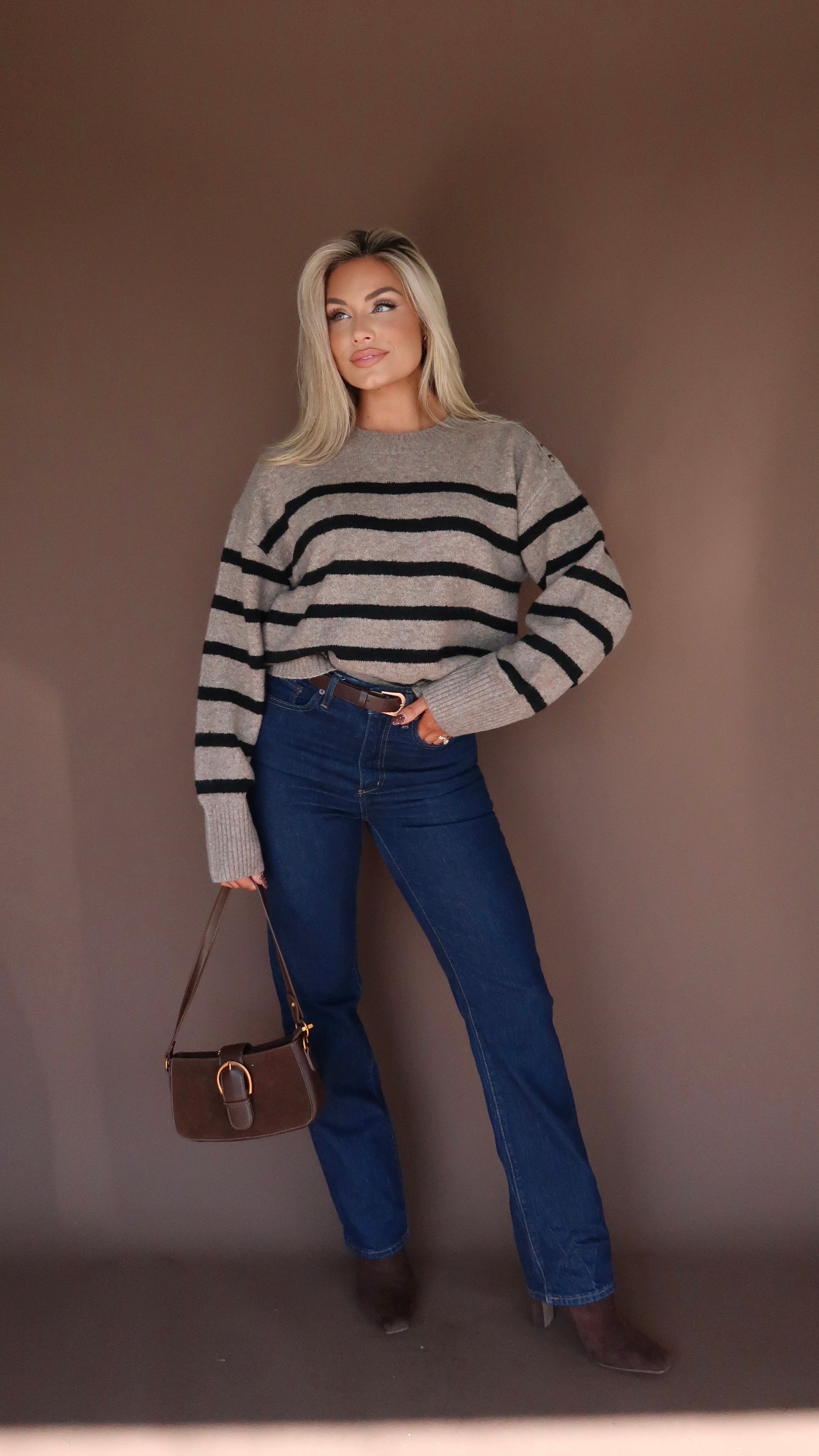 ROWAN STRIPED SWEATER