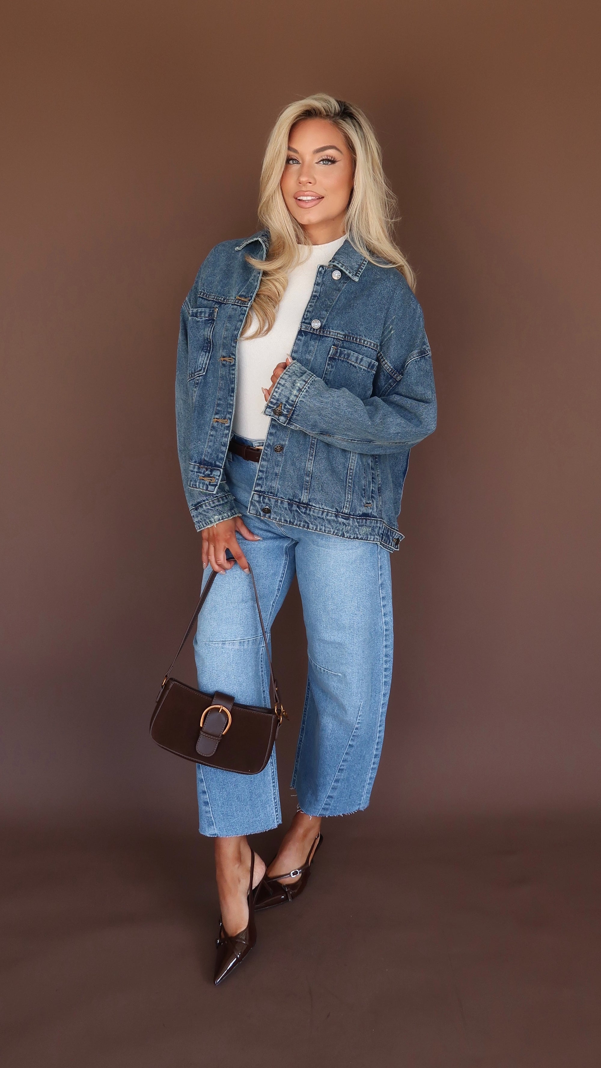 STAPLE OVERSIZED DENIM JACKET