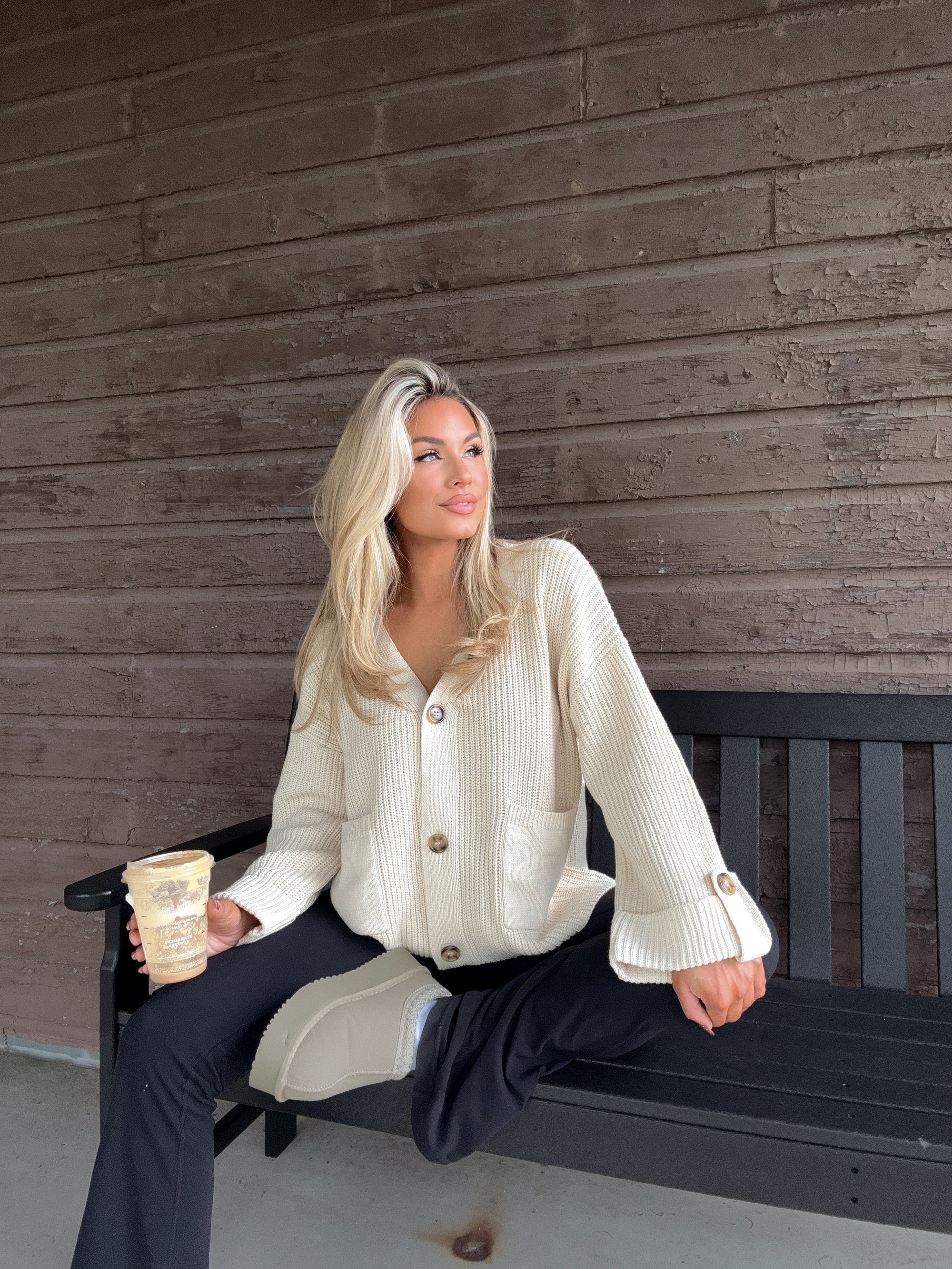 KENNA CHUNKY KNIT OVERSIZED CARDIGAN