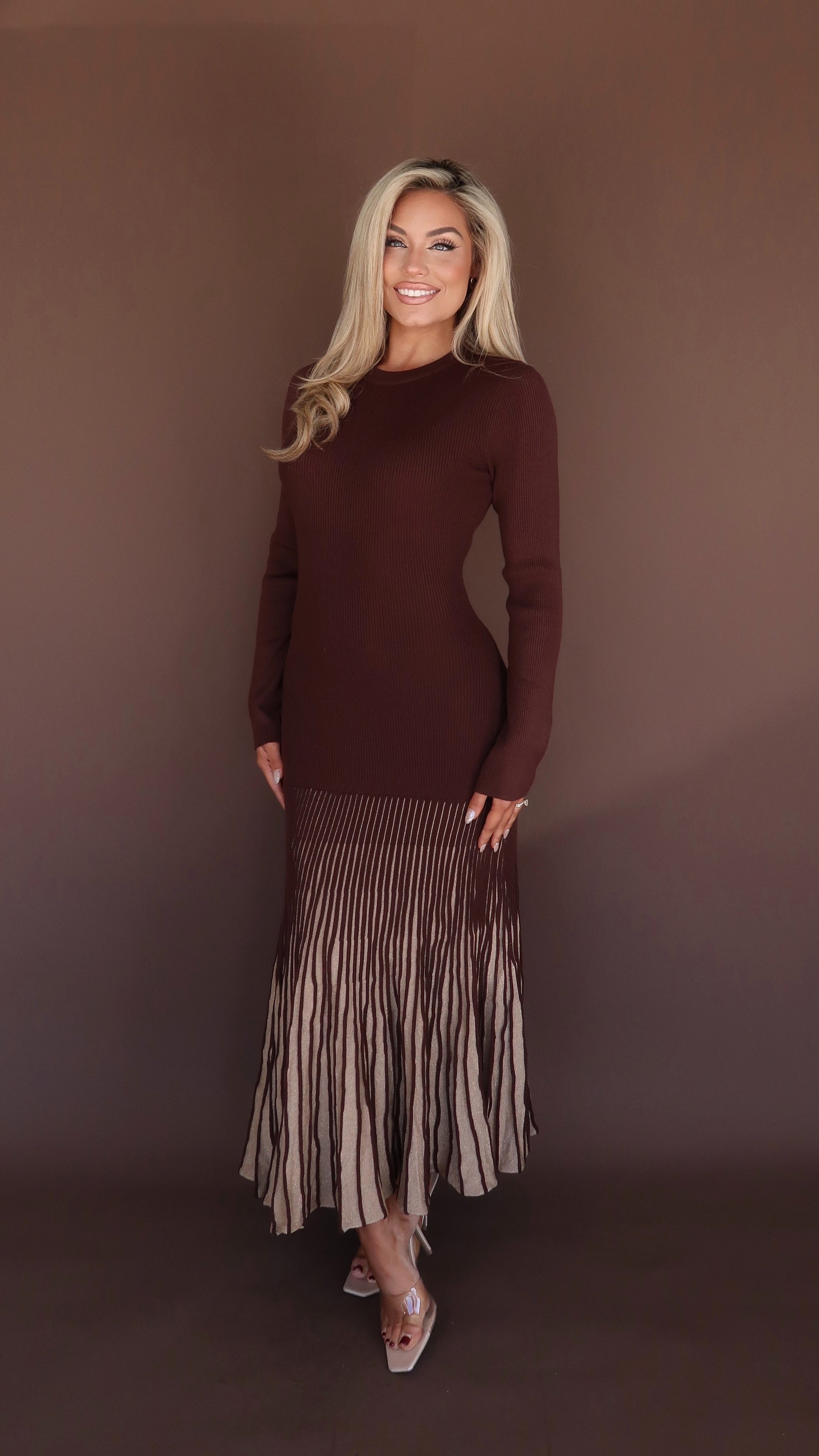 GOLDEN MAPLE MAXI DRESS