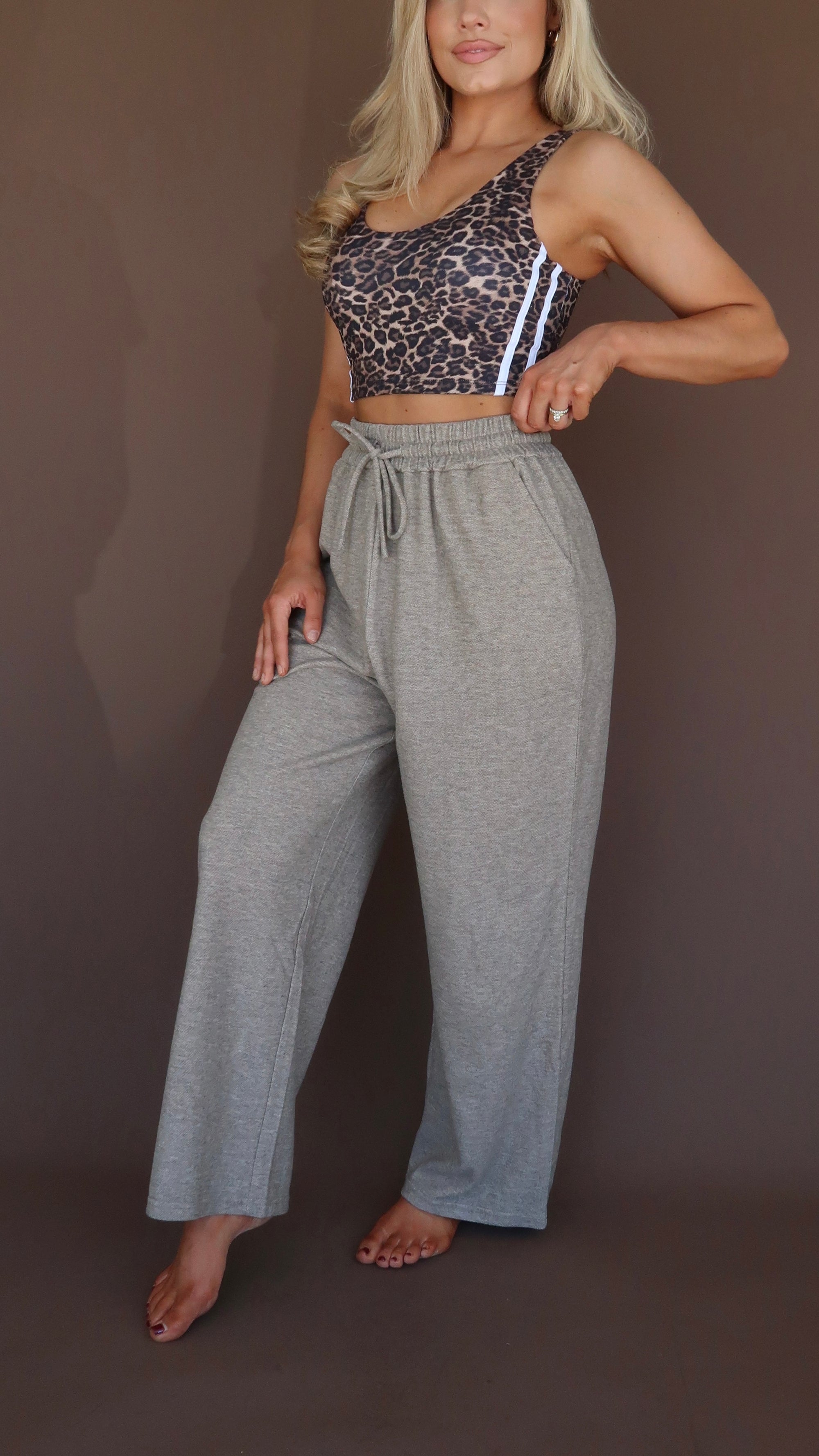 BARREL SWEATPANTS OATMEAL