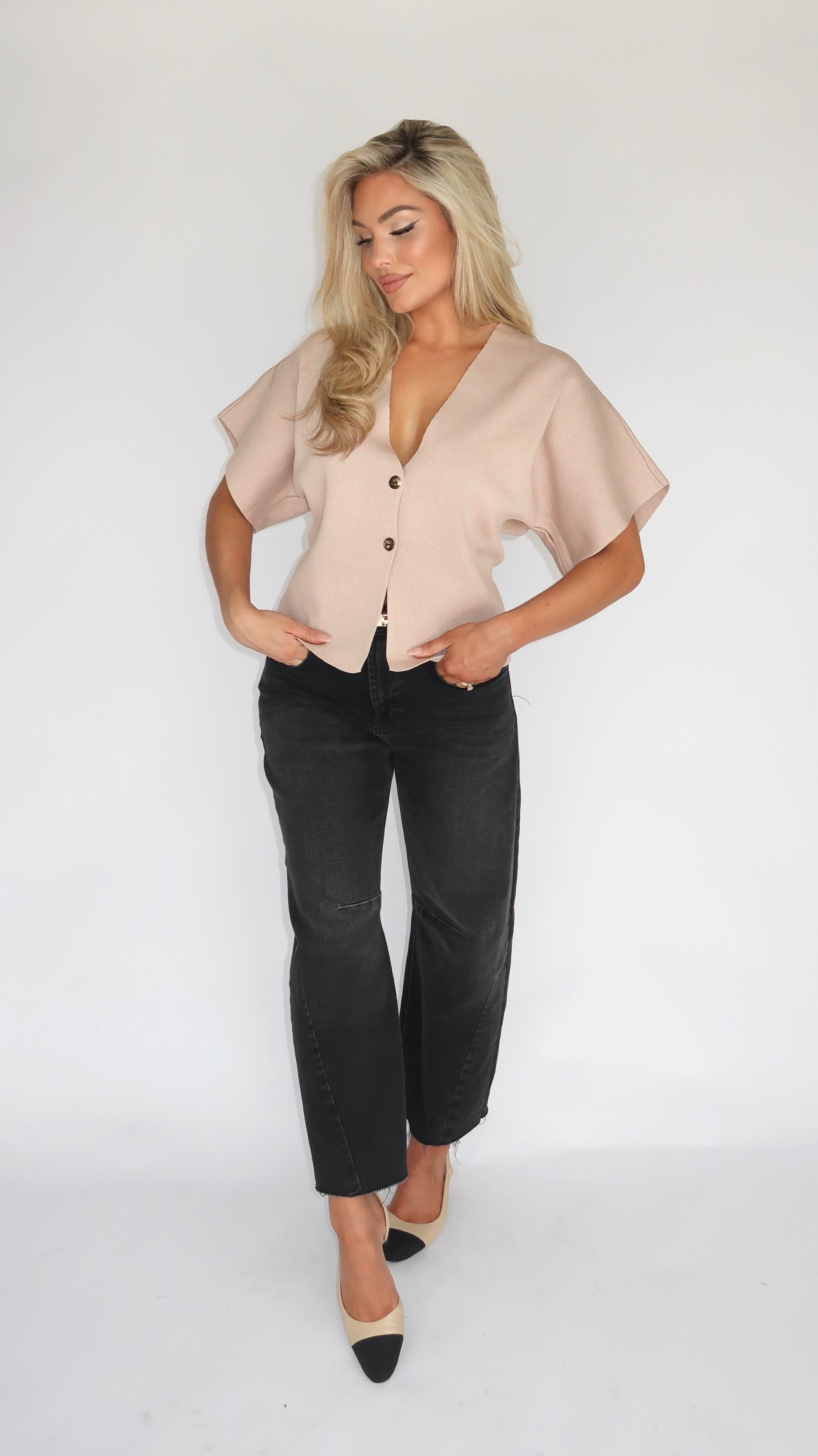 REFINED STRUCTURED TOP MOCHA