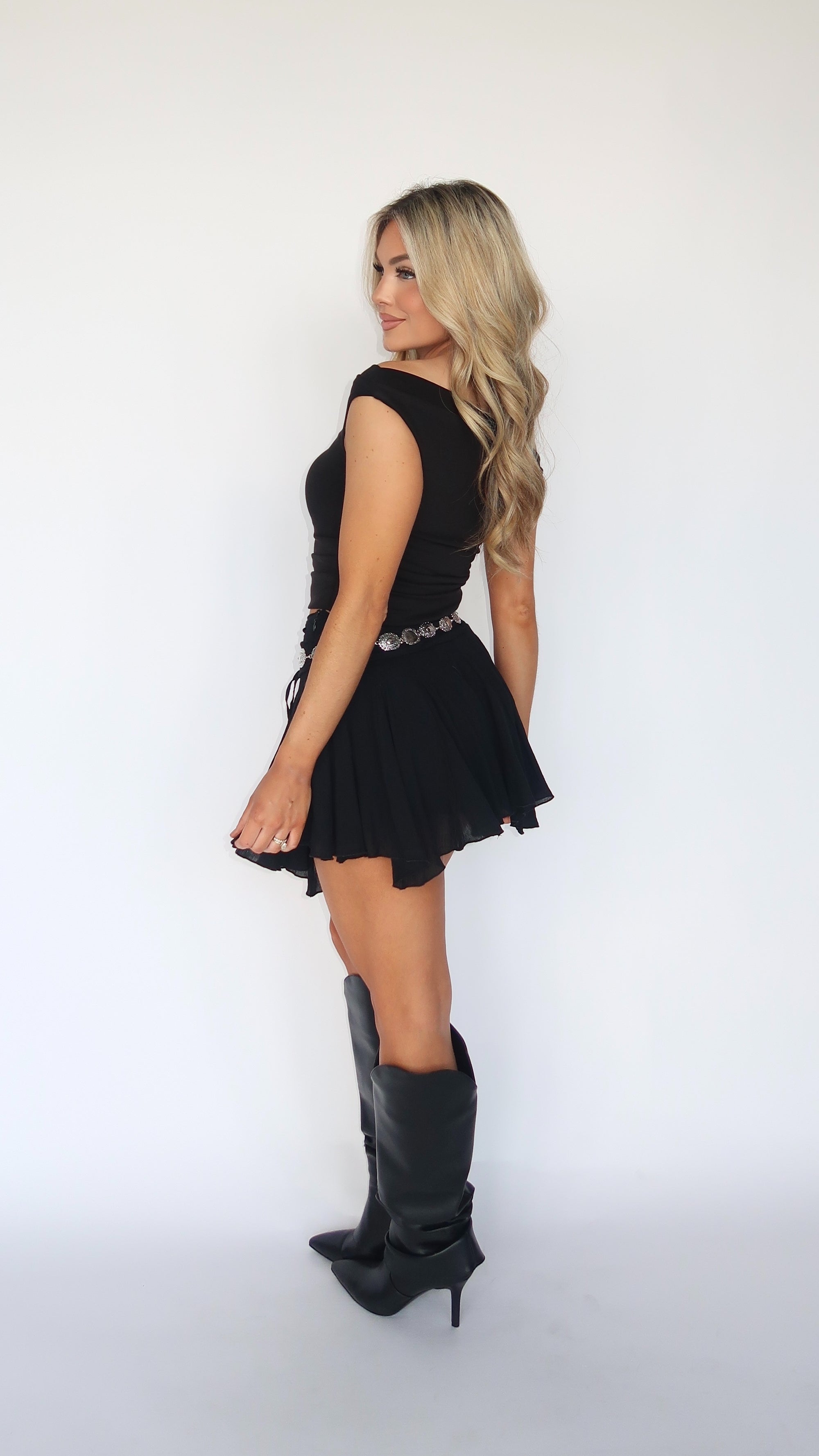 WILLOW VINTAGE SKORT BLACK
