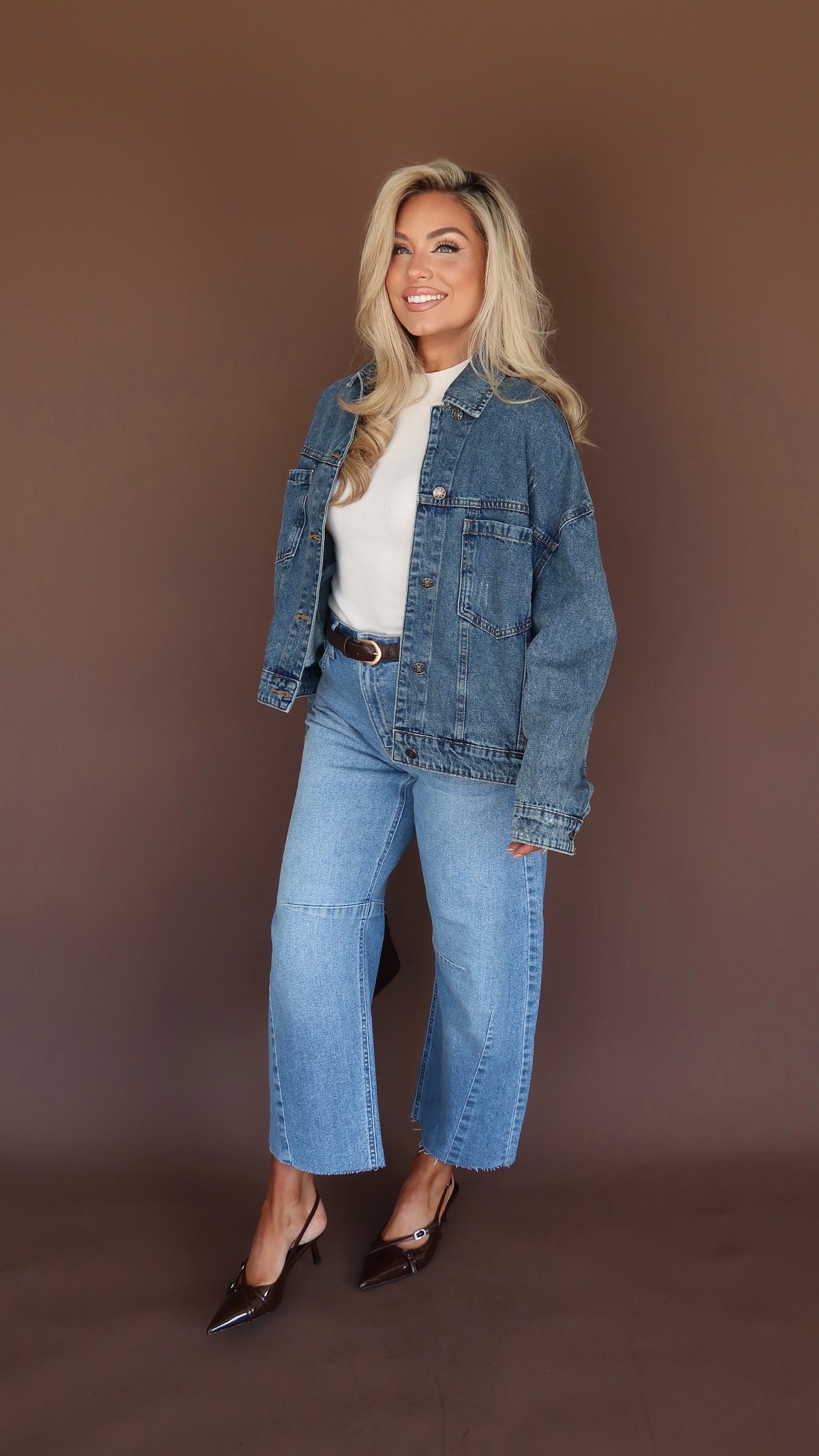 STAPLE OVERSIZED DENIM JACKET