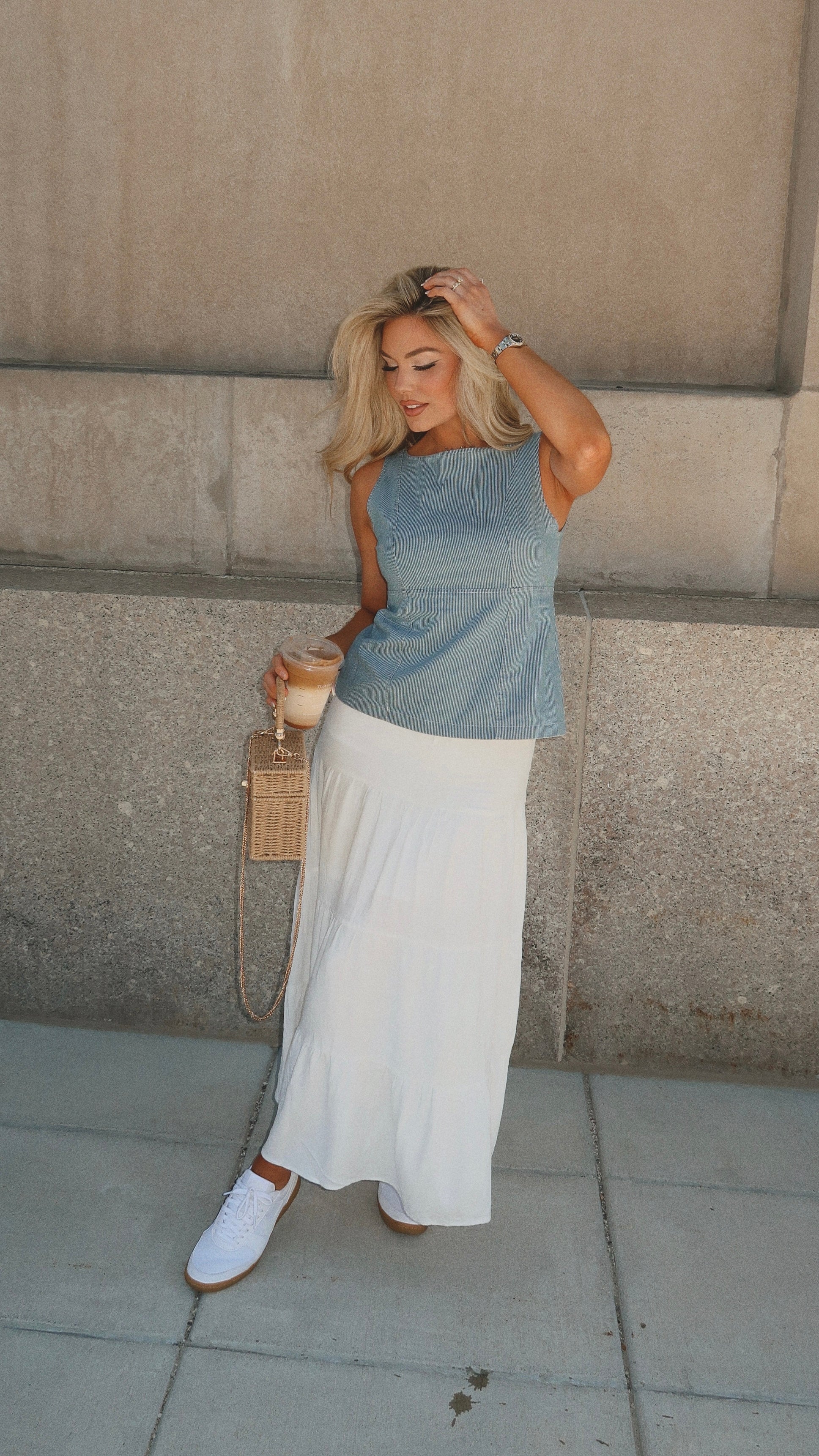 HARBOR BOAT NECK STRIPED TOP