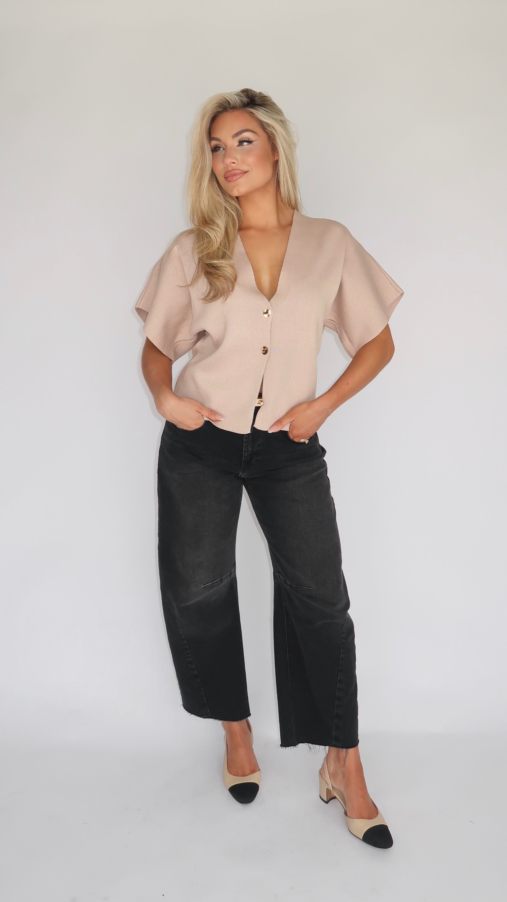 REFINED STRUCTURED TOP MOCHA