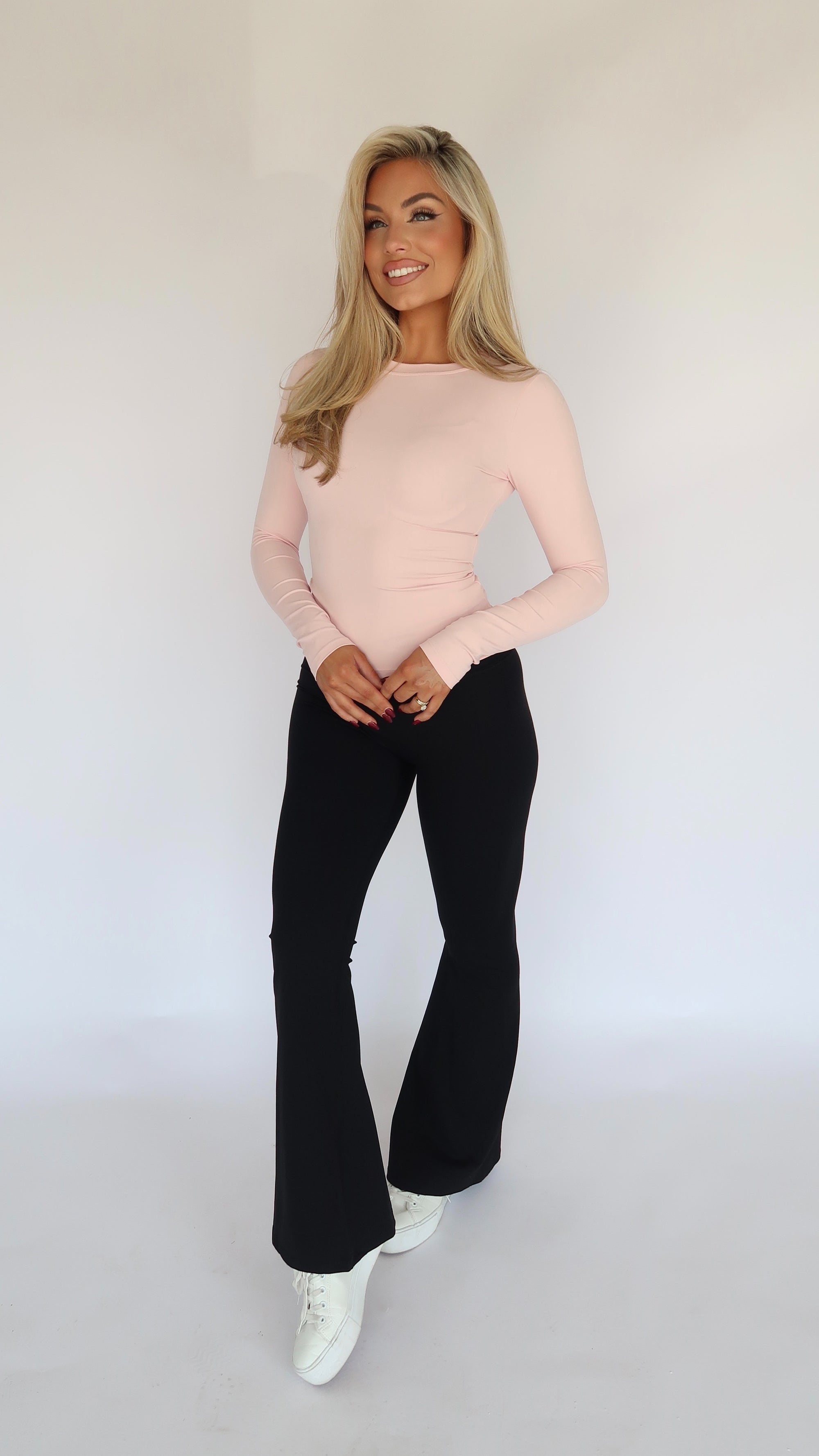 PERFORMANCE FITTED LONG SLEEVE PINK