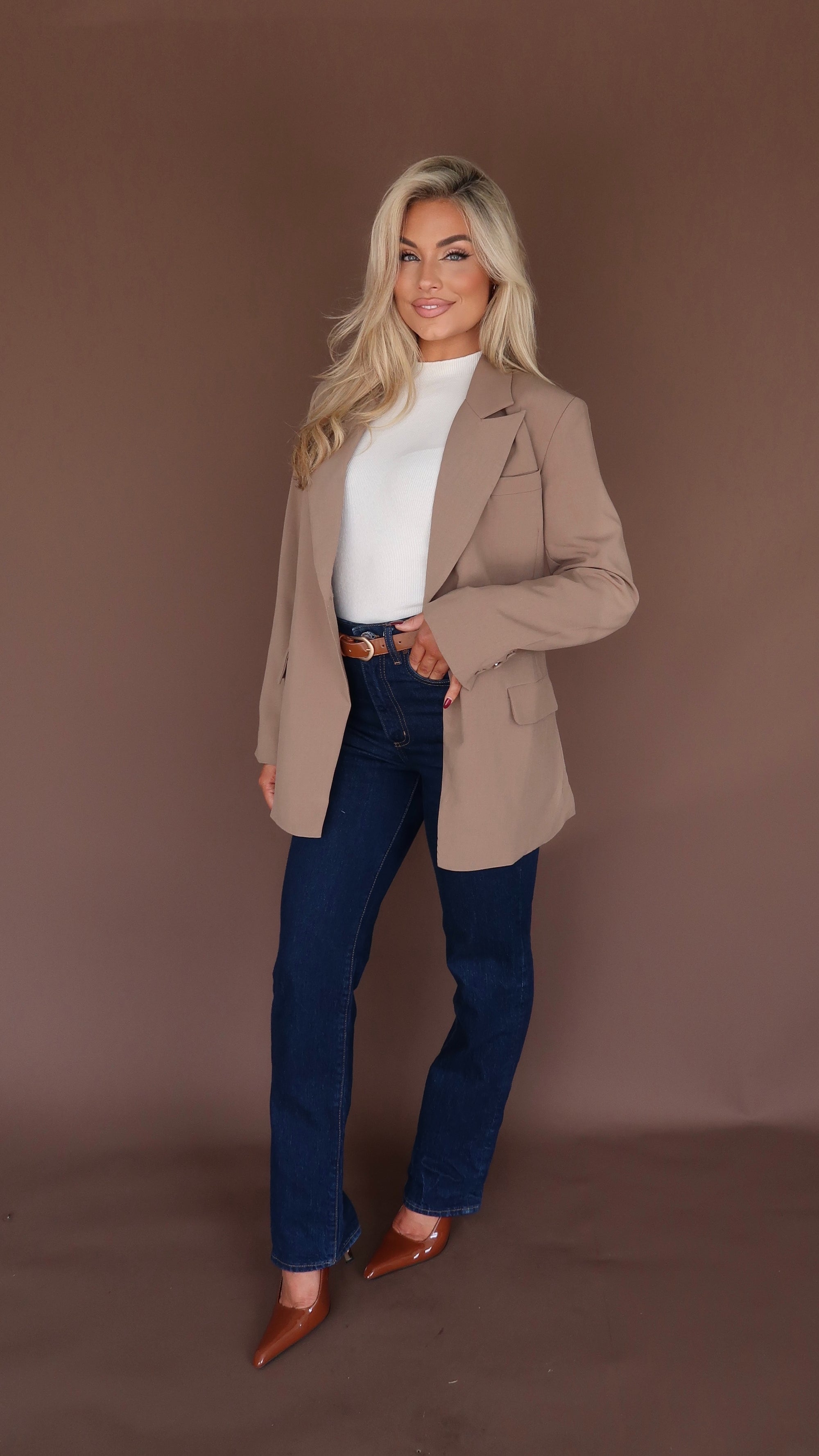 MARGO BLAZER MOCHA