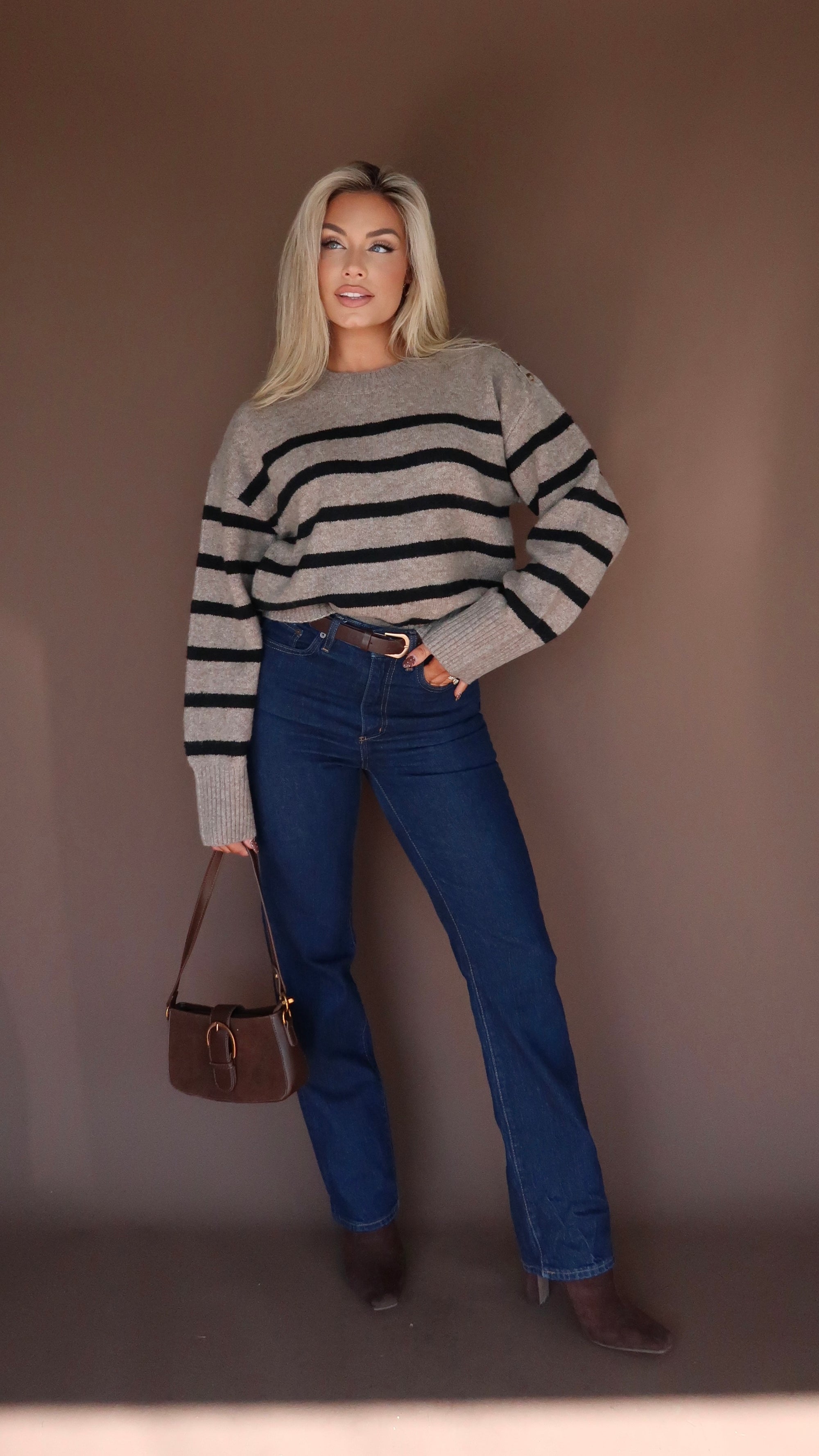 ROWAN STRIPED SWEATER