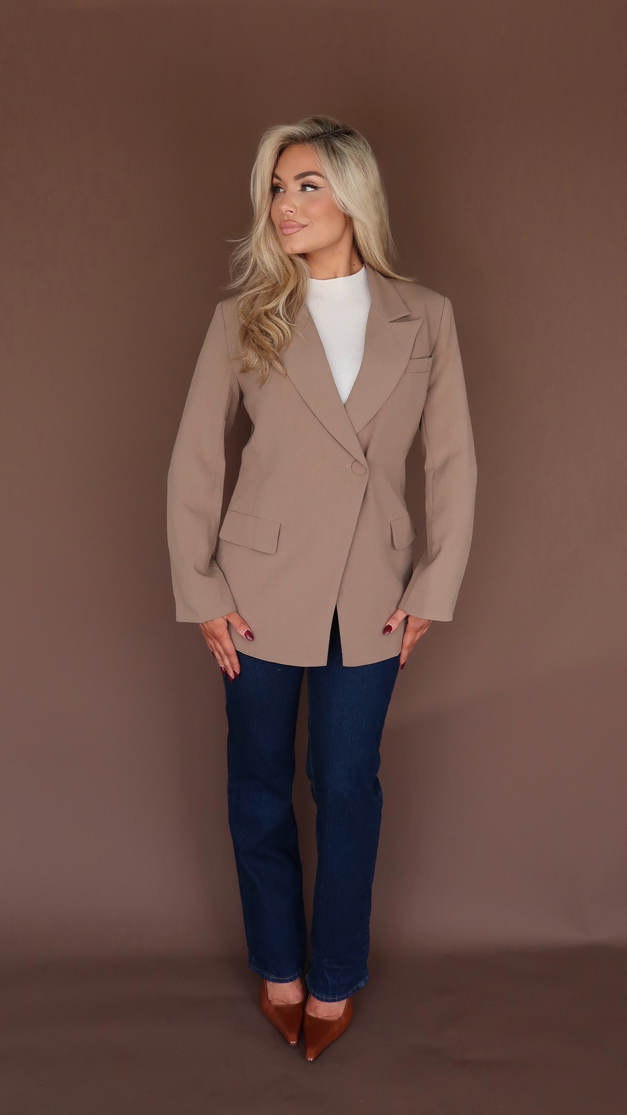 MARGO BLAZER MOCHA