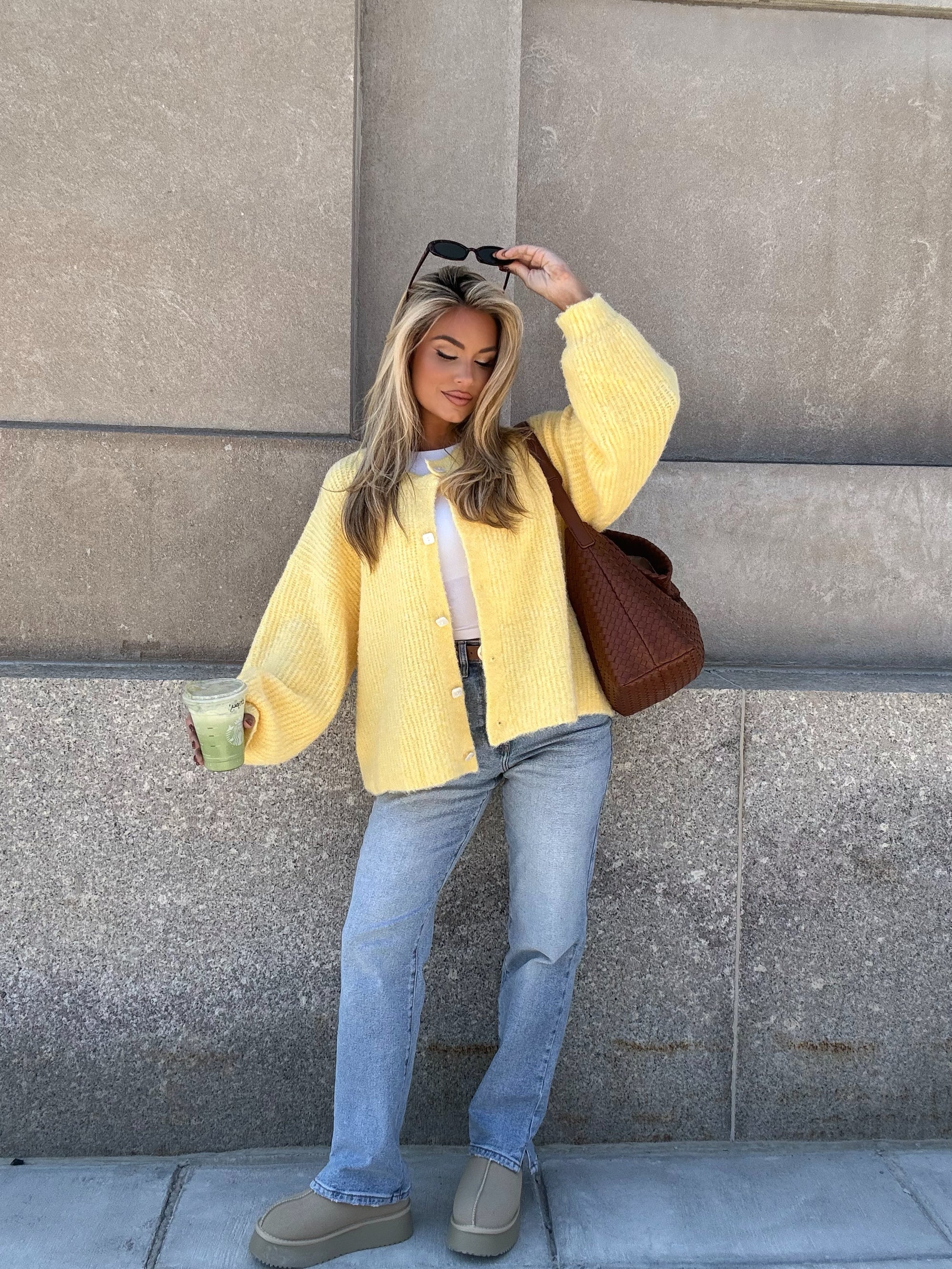 MELVILLE CARDIGAN YELLOW