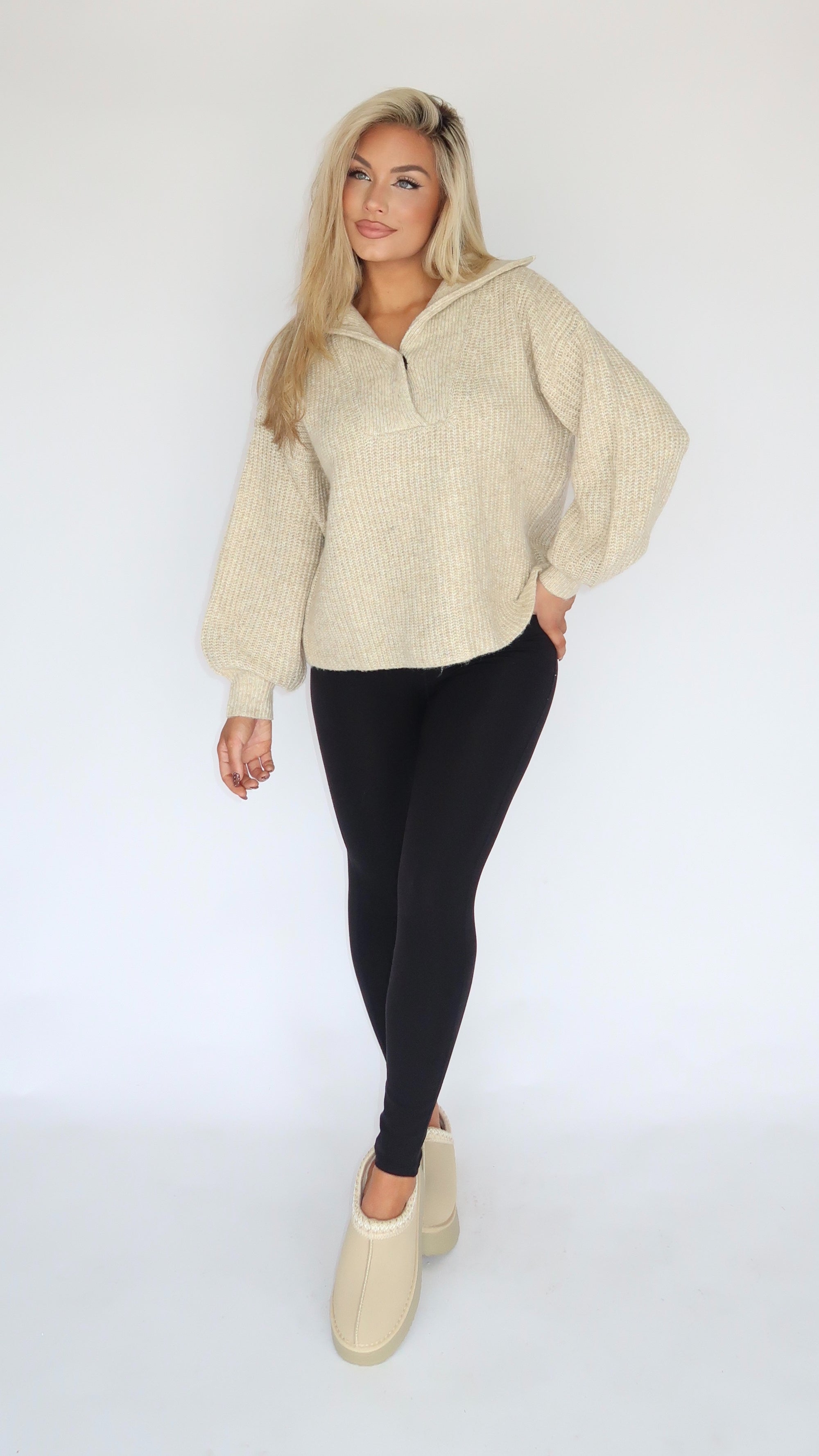 CABIN COZY OATMEAL SWEATER