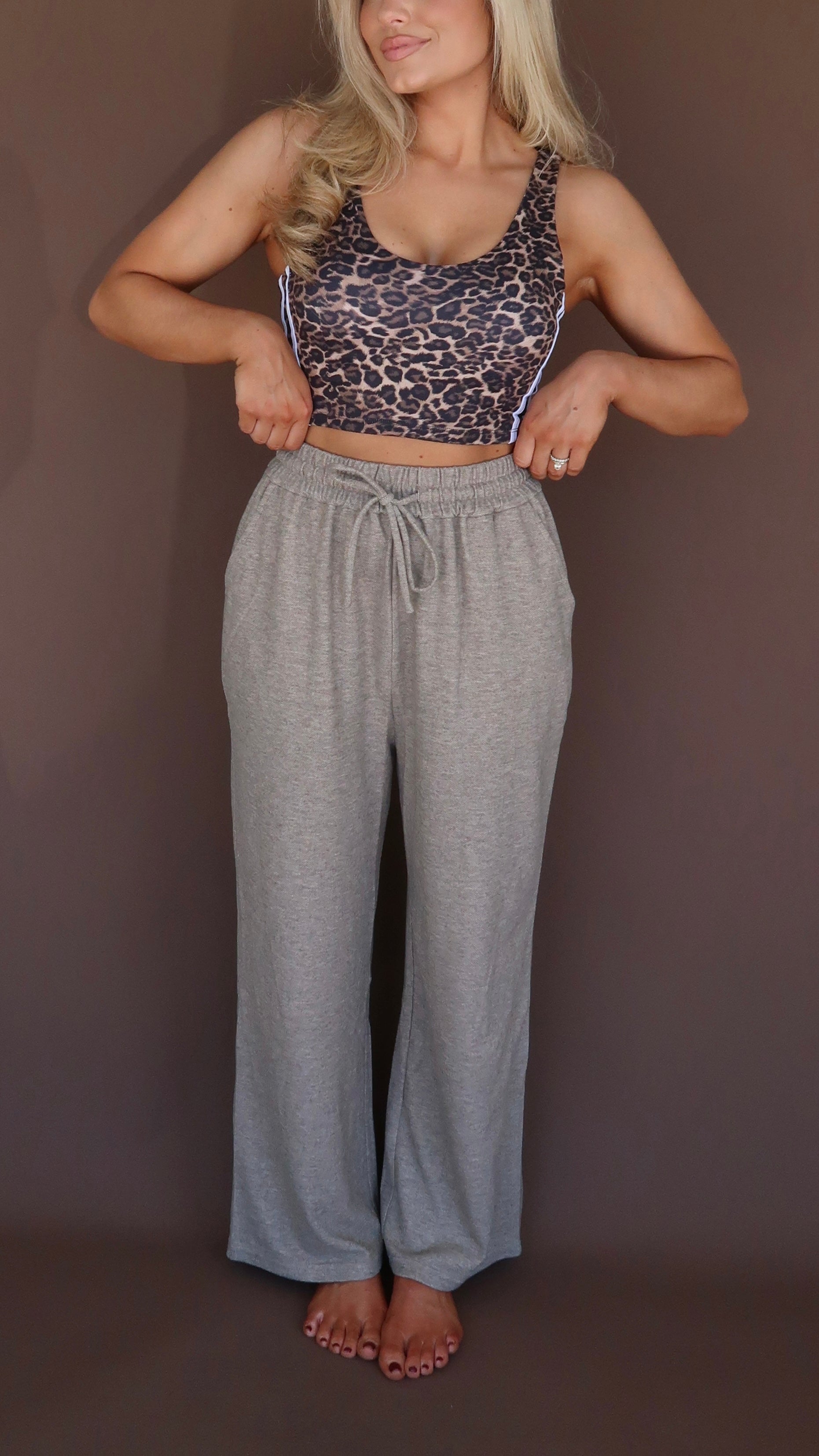 BARREL SWEATPANTS OATMEAL