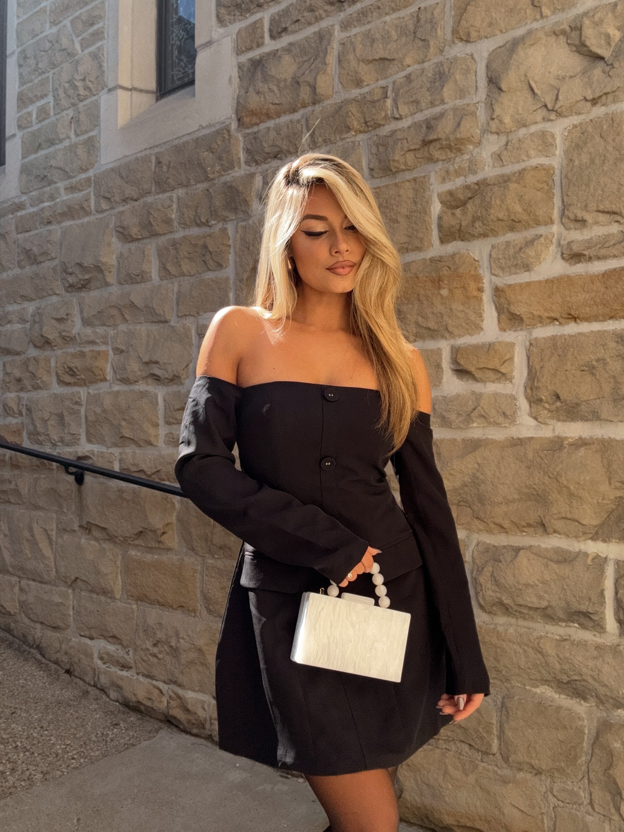 LONDON MINI DRESS BLACK