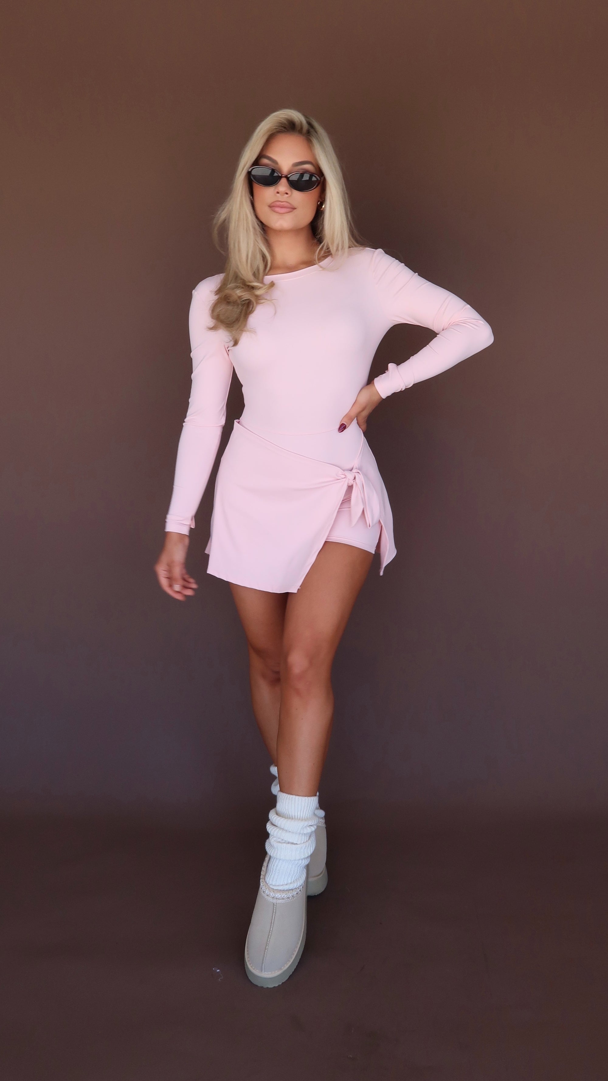 BALLET ROMPER DRESS PINK