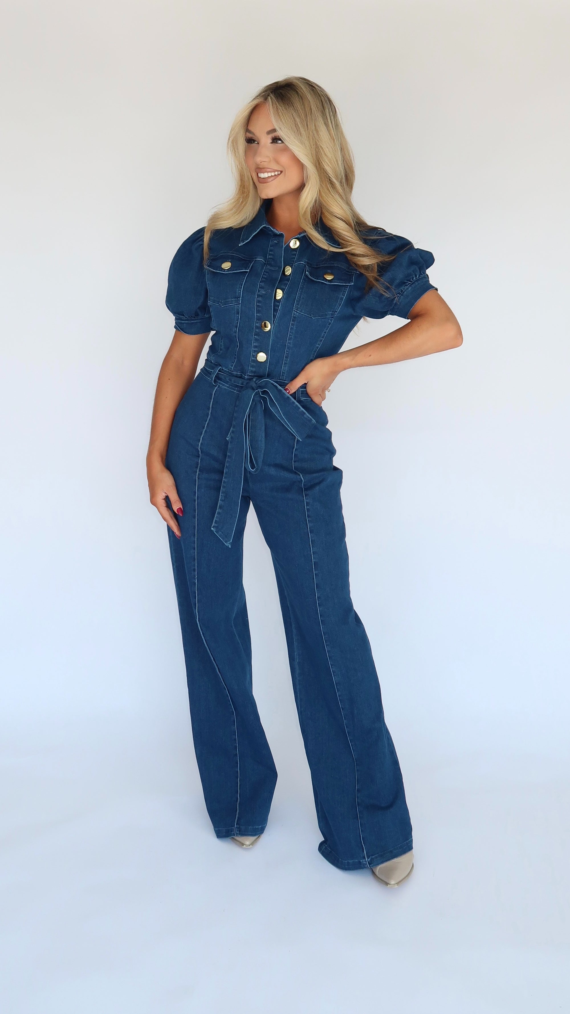 ALDEAN DENIM JUMPSUIT