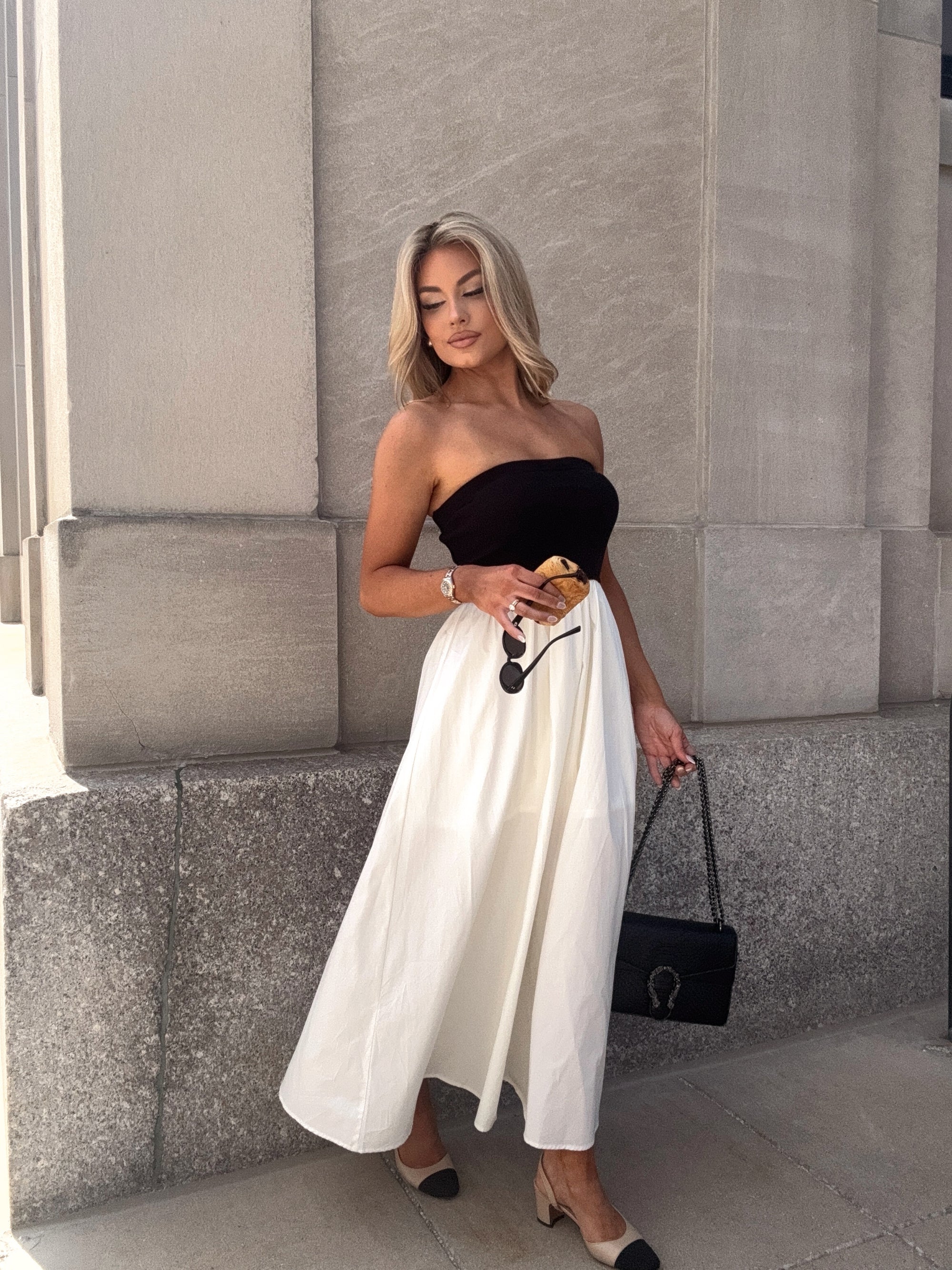 MIYRA CONTRAST MAXI DRESS