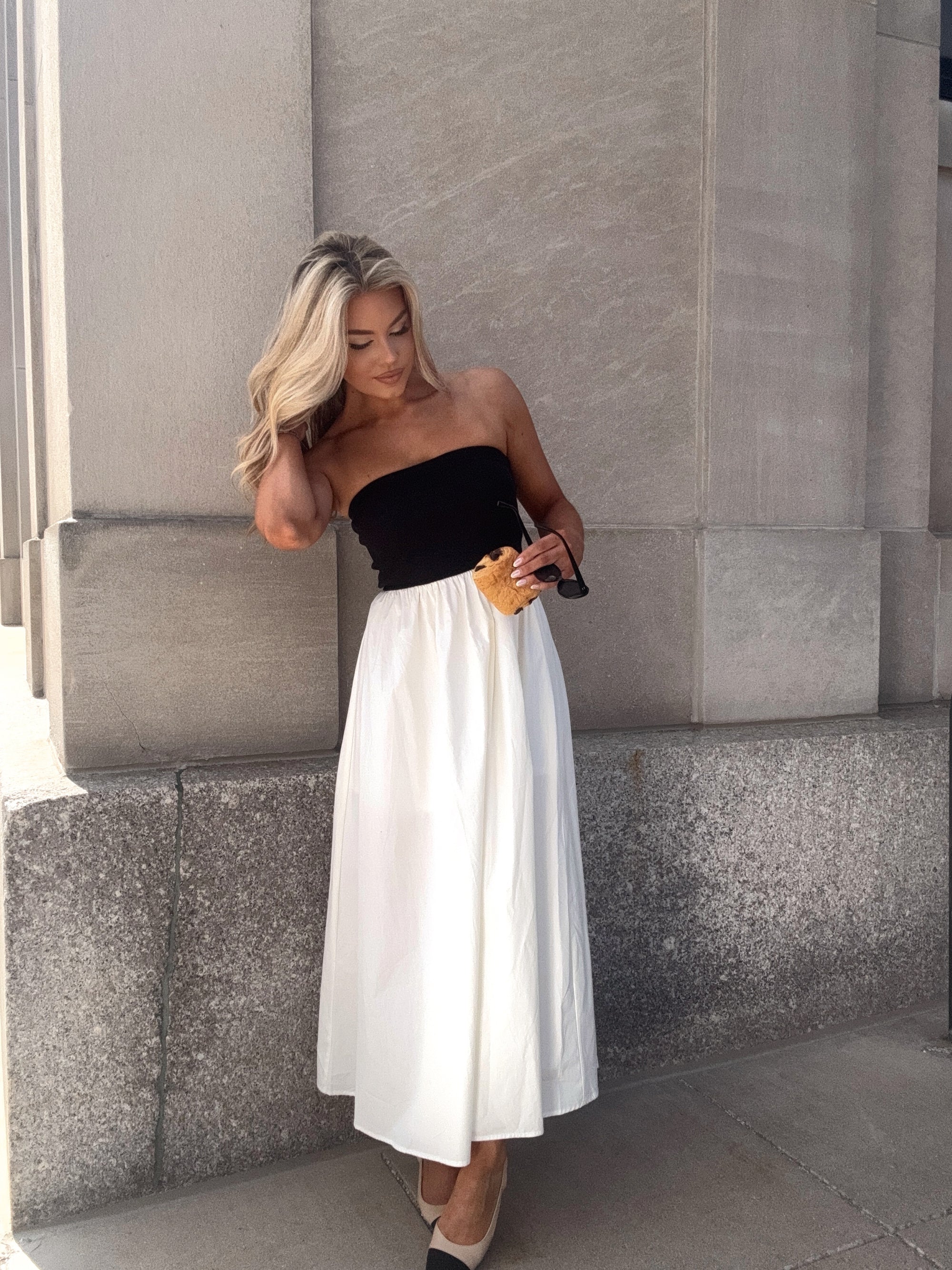 MIYRA CONTRAST MAXI DRESS