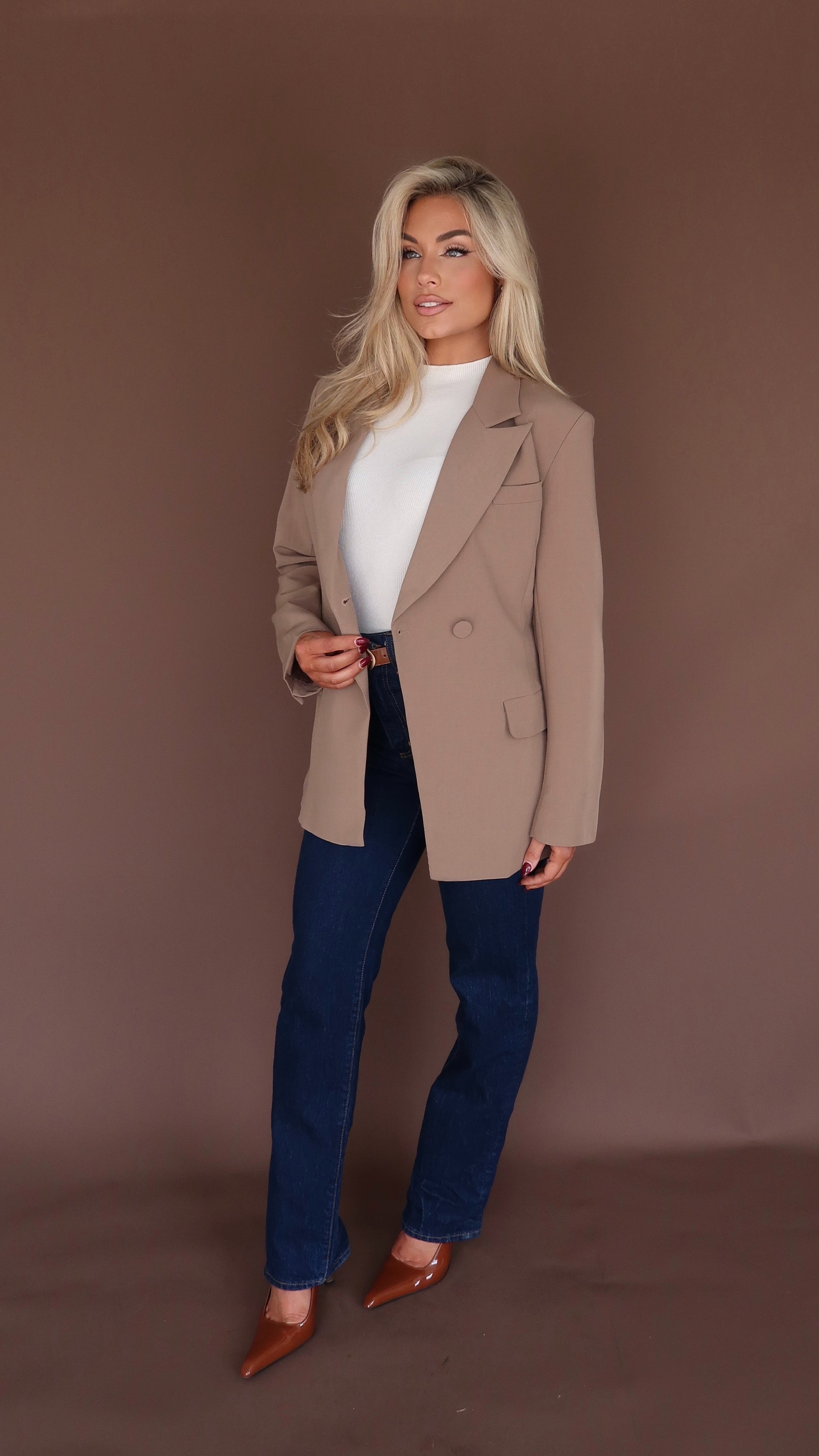 MARGO BLAZER MOCHA