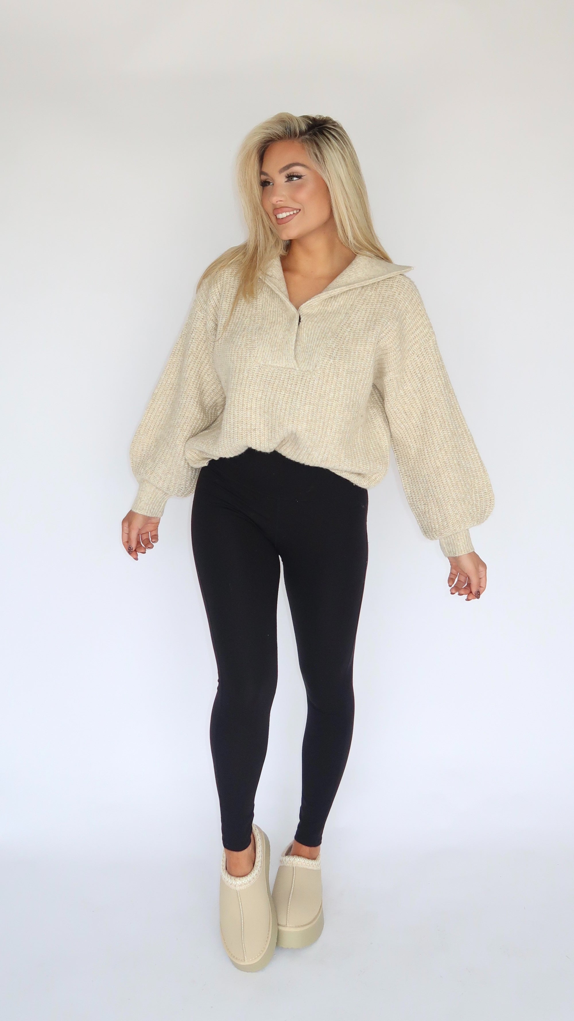CABIN COZY OATMEAL SWEATER
