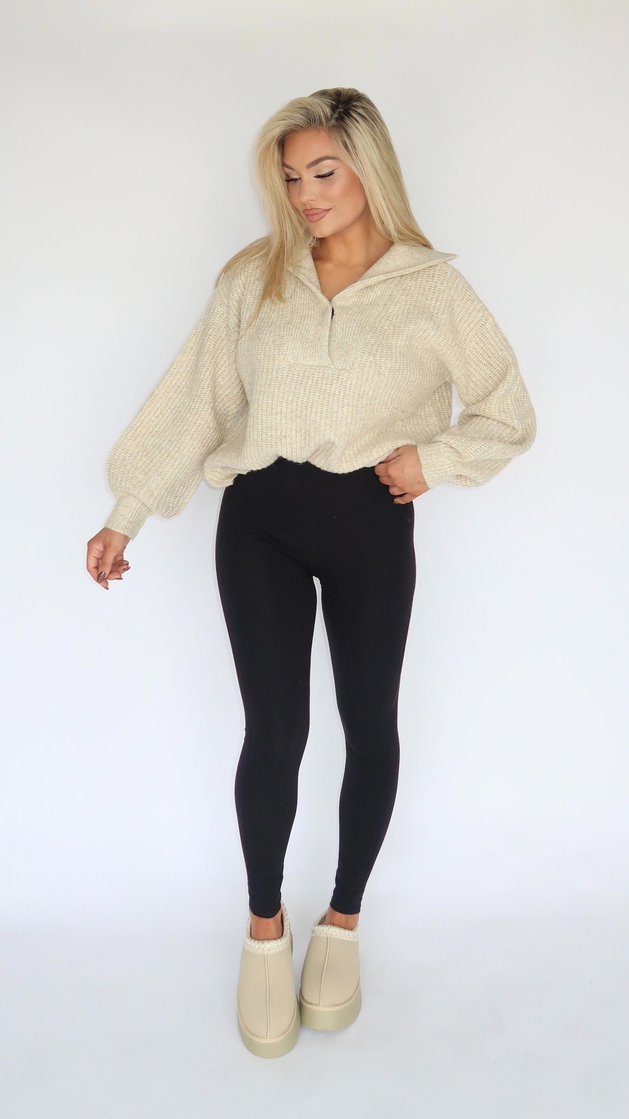 CABIN COZY OATMEAL SWEATER