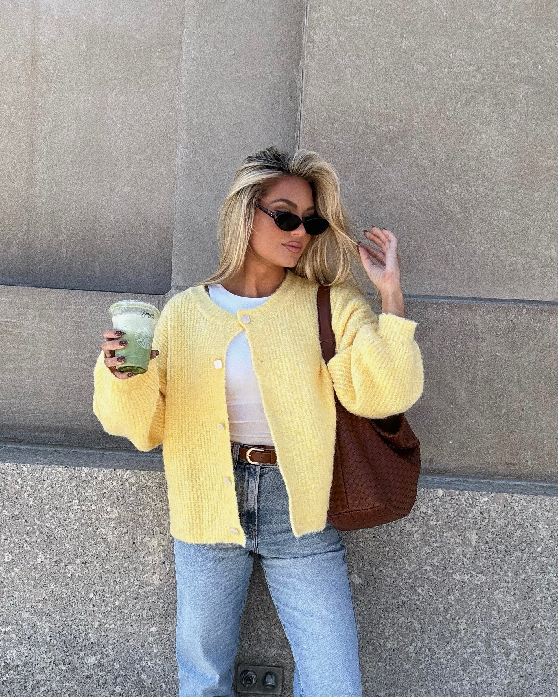 MELVILLE CARDIGAN YELLOW