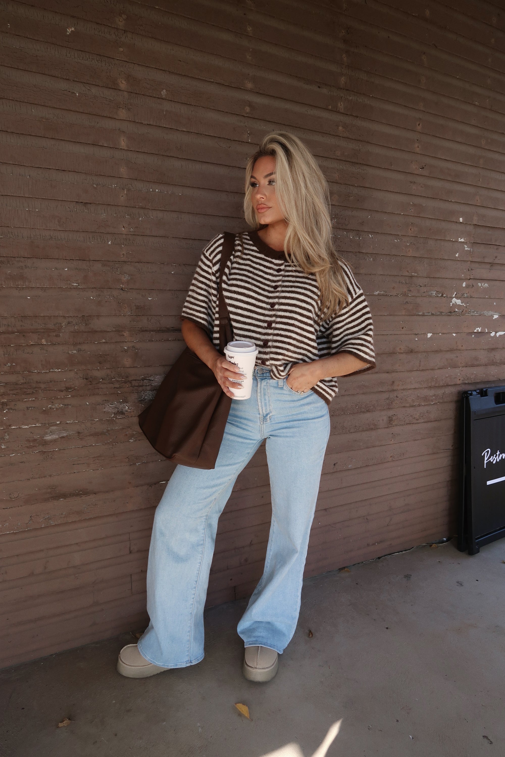 SUNDAY BEST CARDIGAN STRIPED