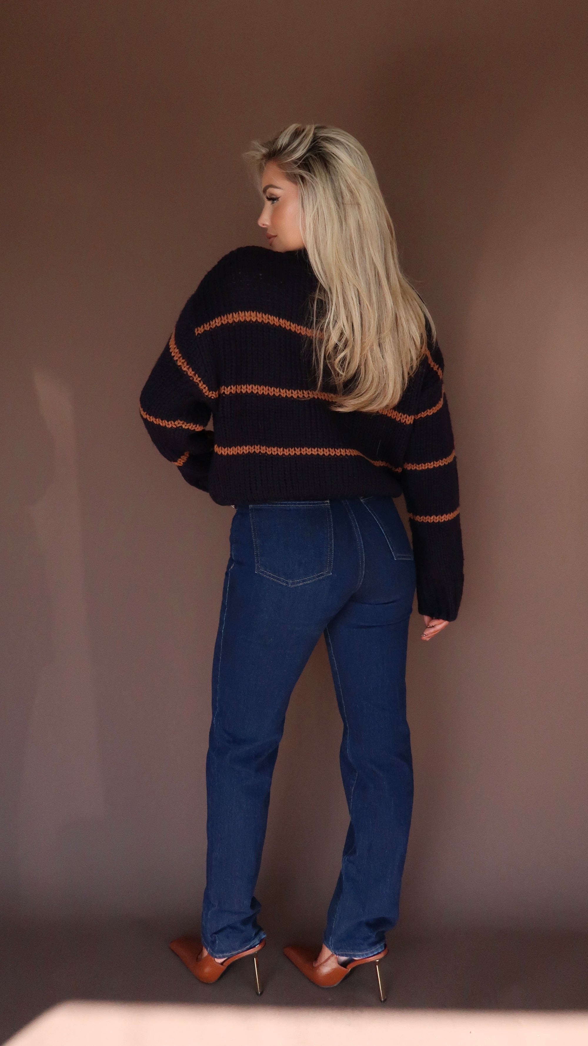 PENNIE STRIPED CARDIGAN