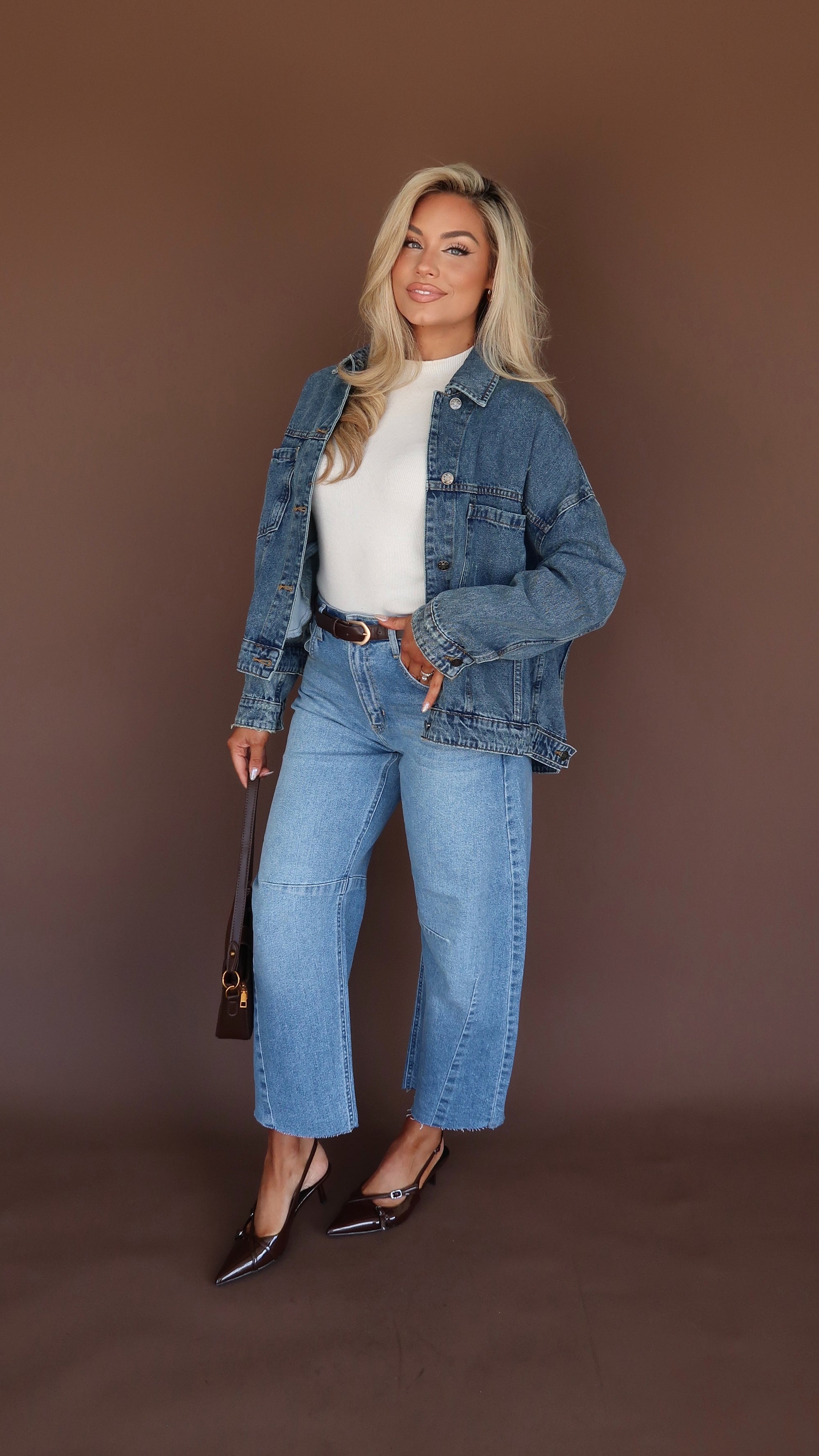 STAPLE OVERSIZED DENIM JACKET