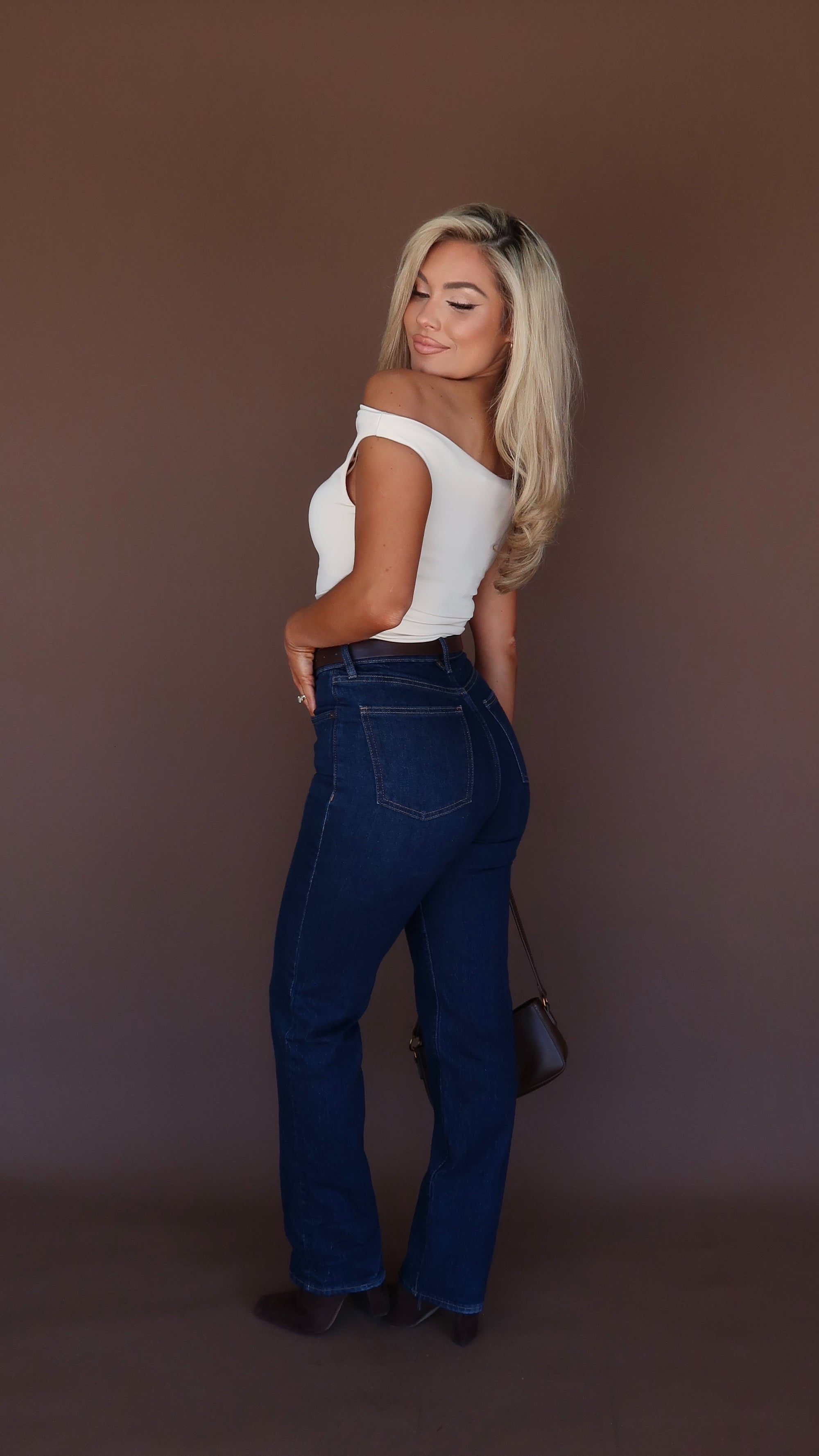 CIARA OFF THE SHOULDER TOP CREAM