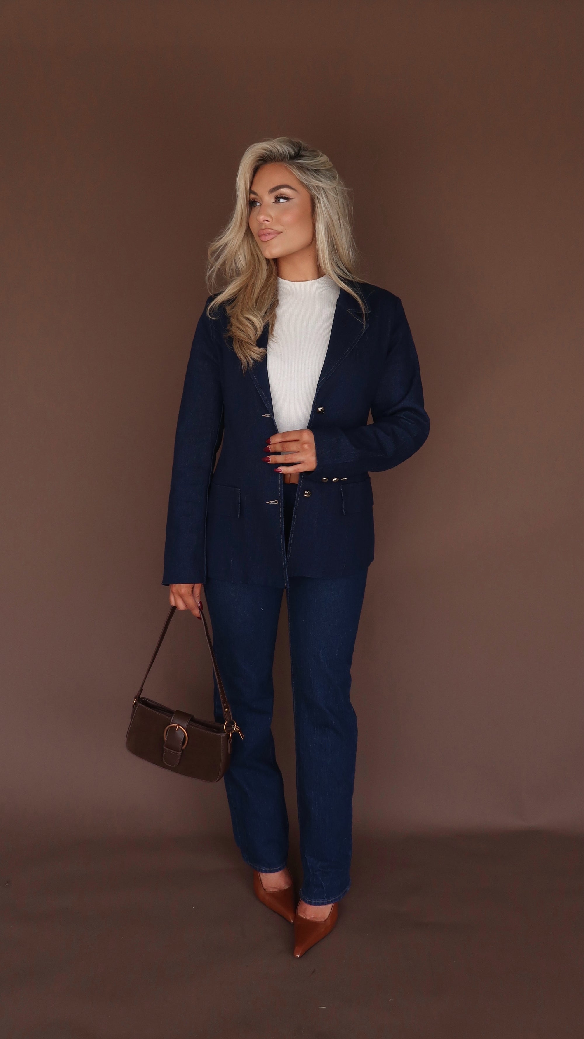 INDIGO DENIM BLAZER