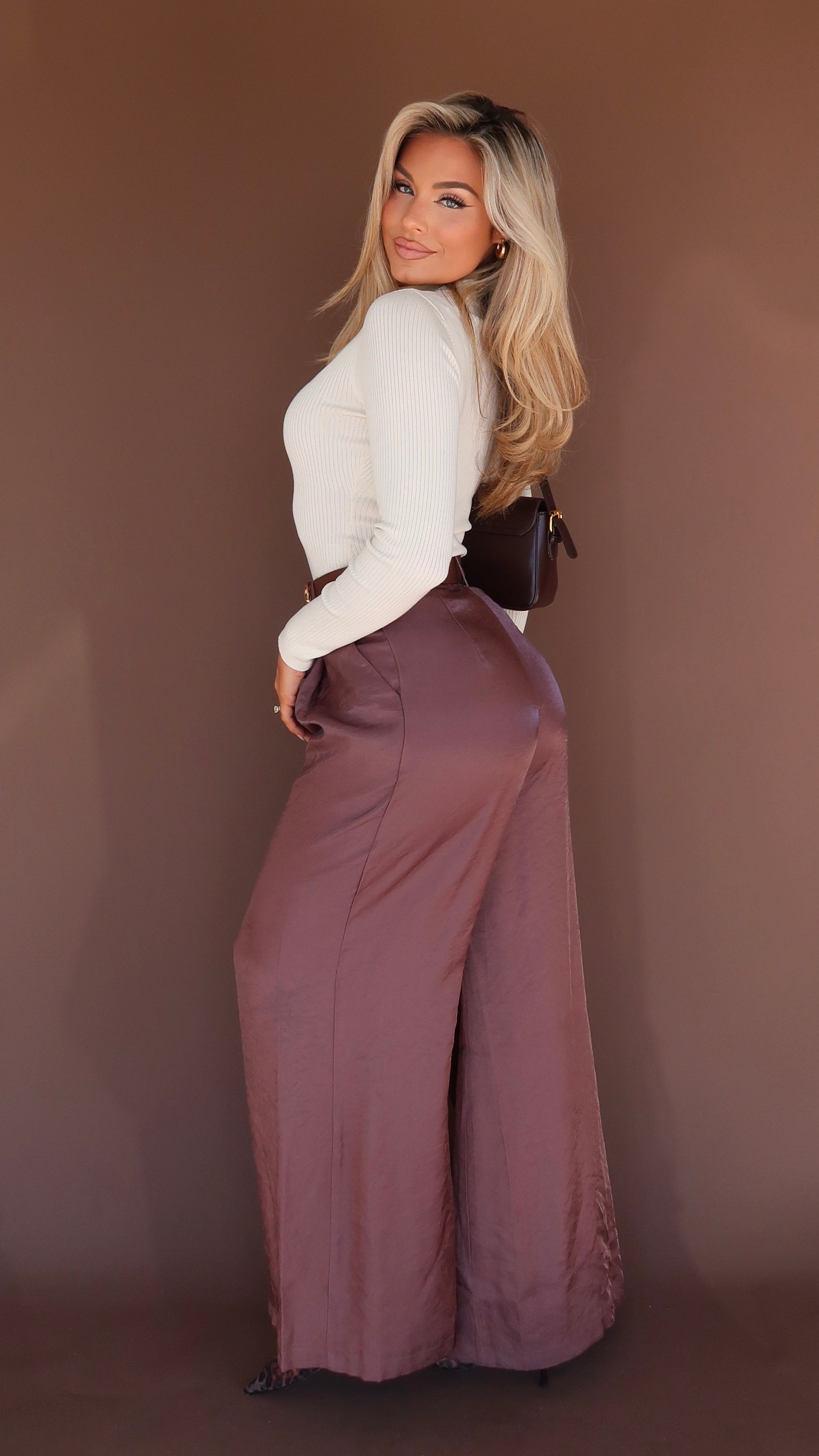 WILLA WIDE LEG PALAZZO BELTED TROUSER