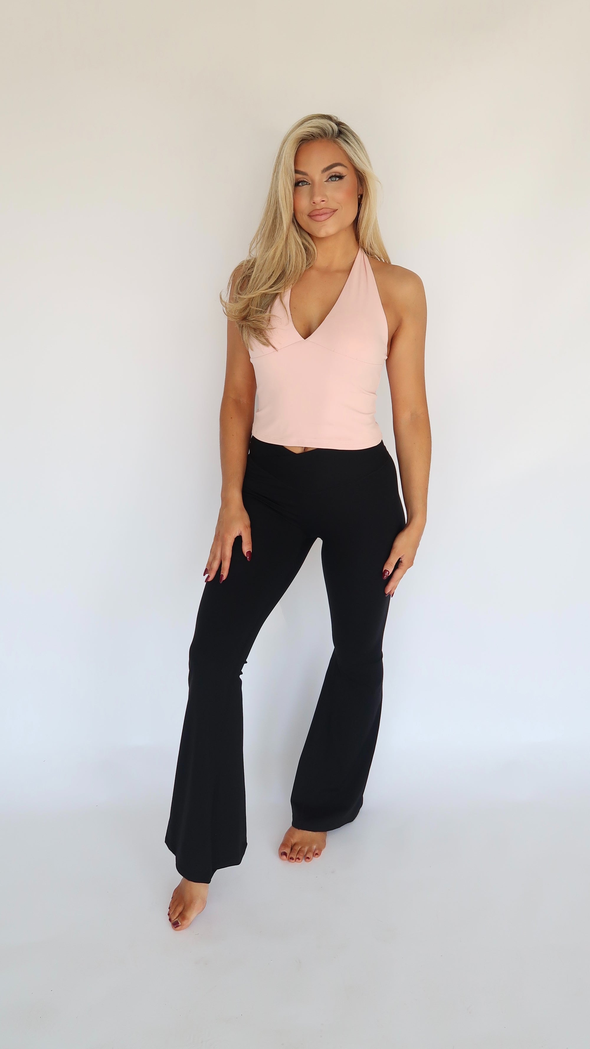 BALLET HALTER TOP PINK