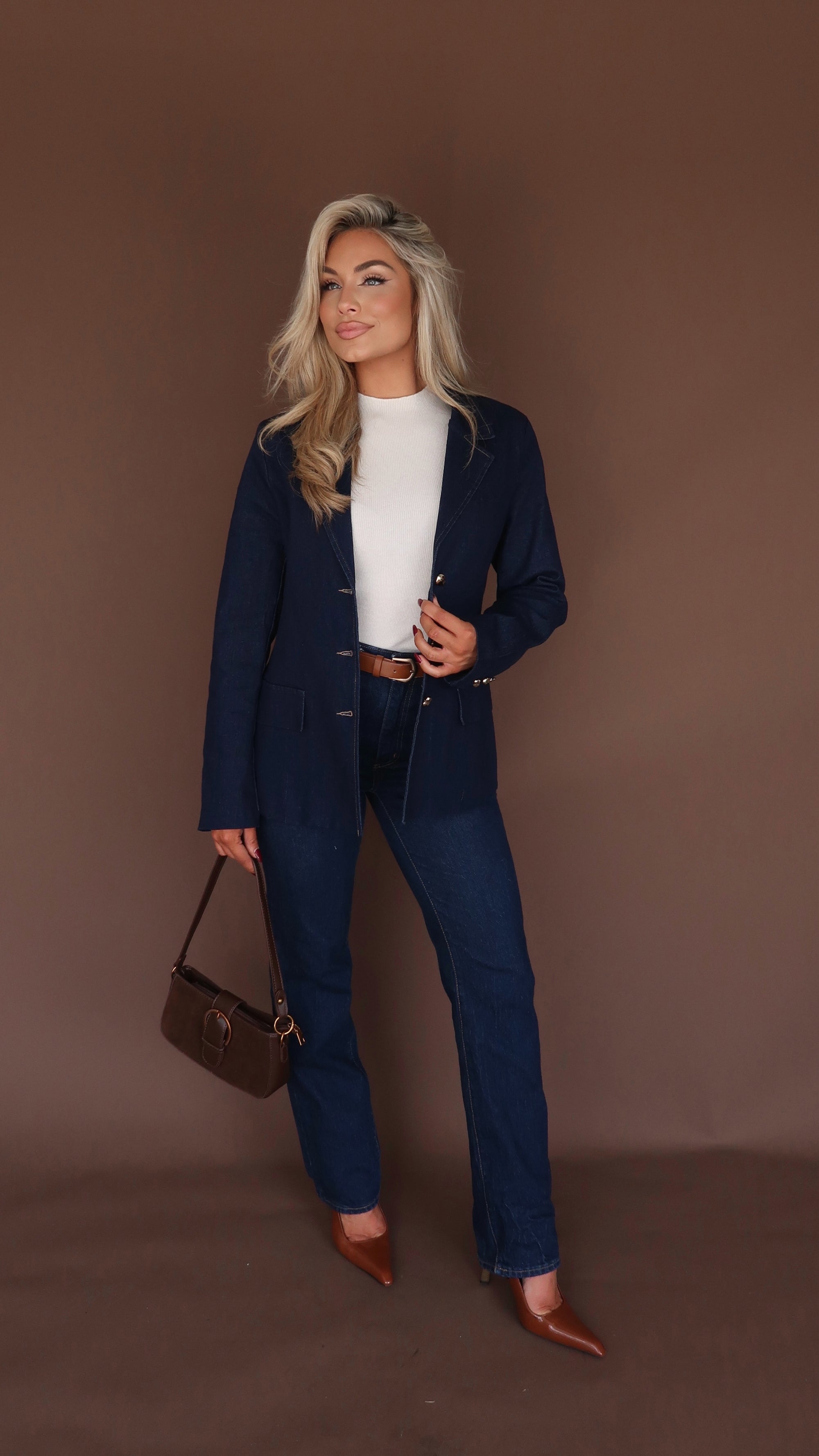 INDIGO DENIM BLAZER