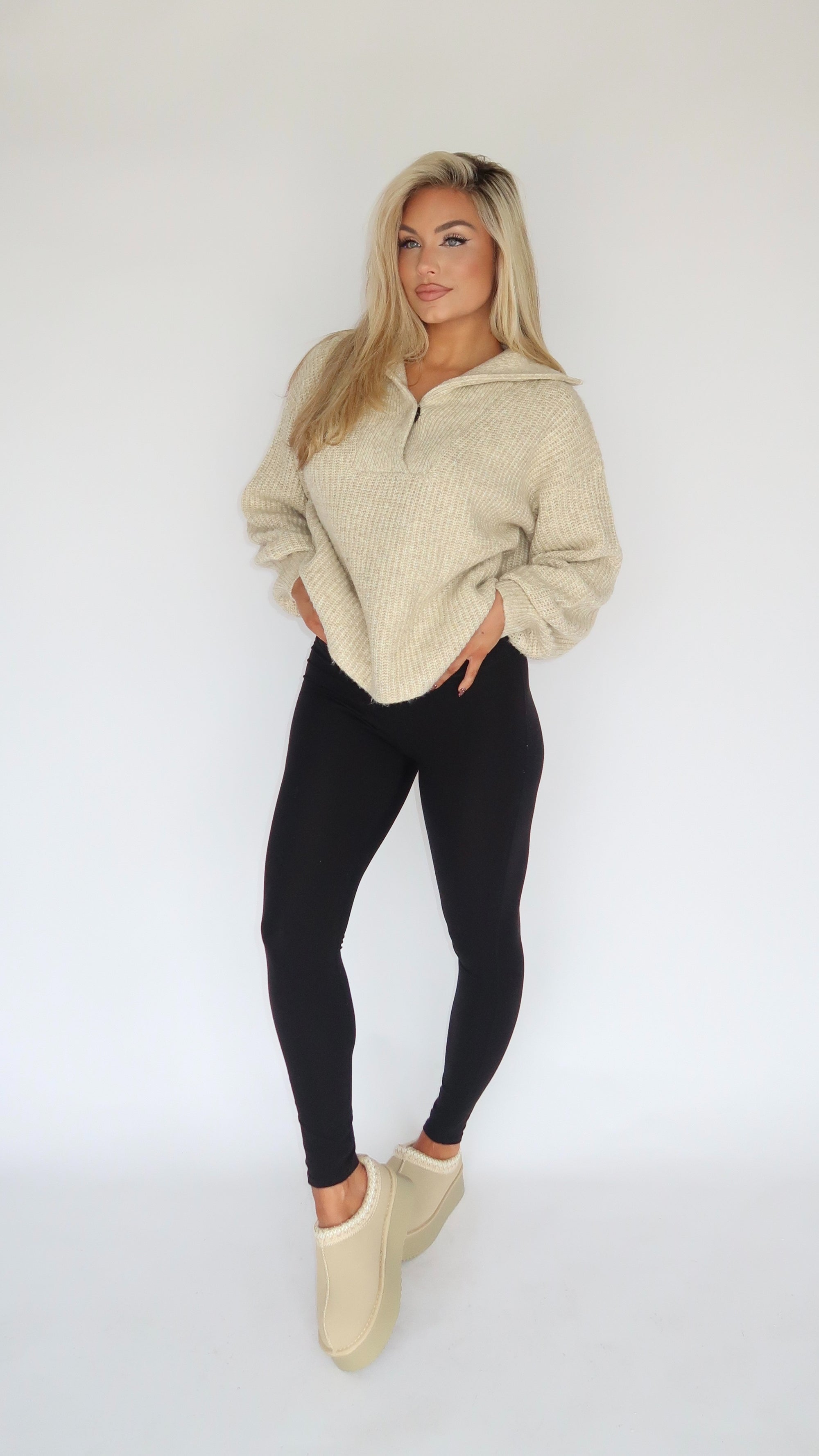 CABIN COZY OATMEAL SWEATER