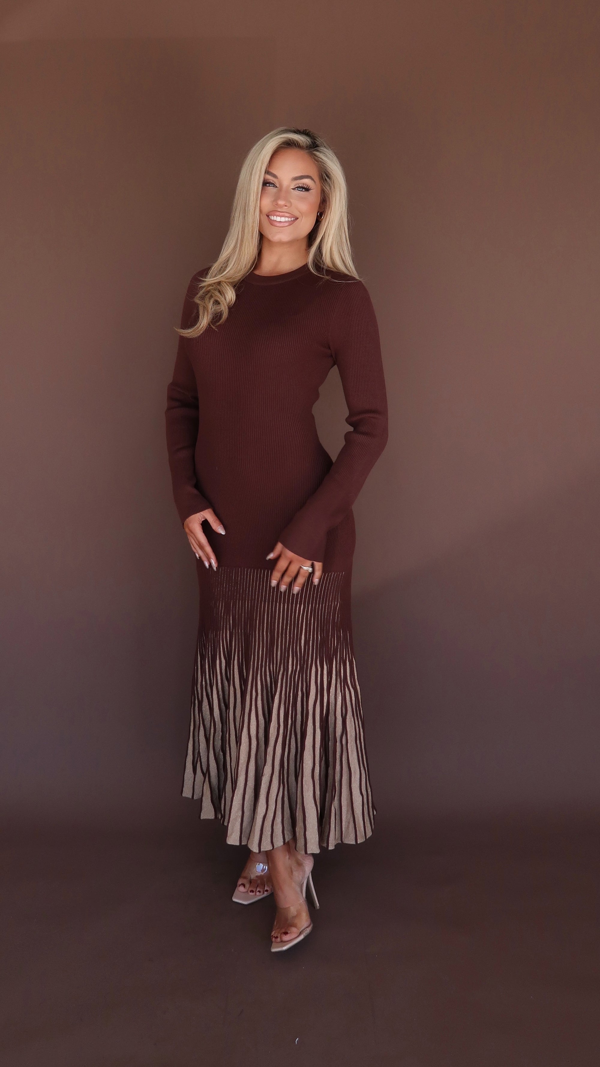 GOLDEN MAPLE MAXI DRESS