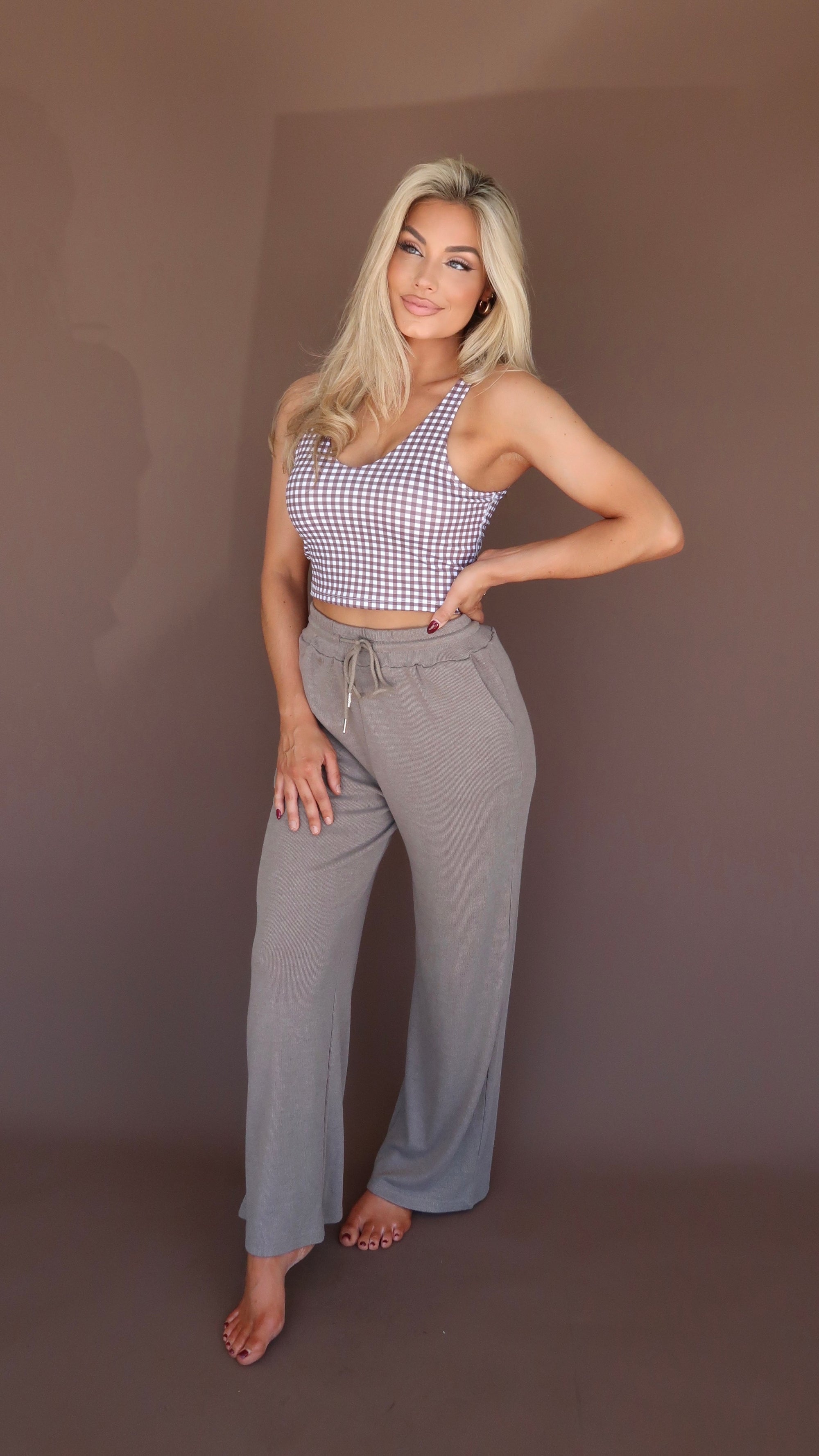 STRAIGHT LEG SWEATPANTS MOCHA