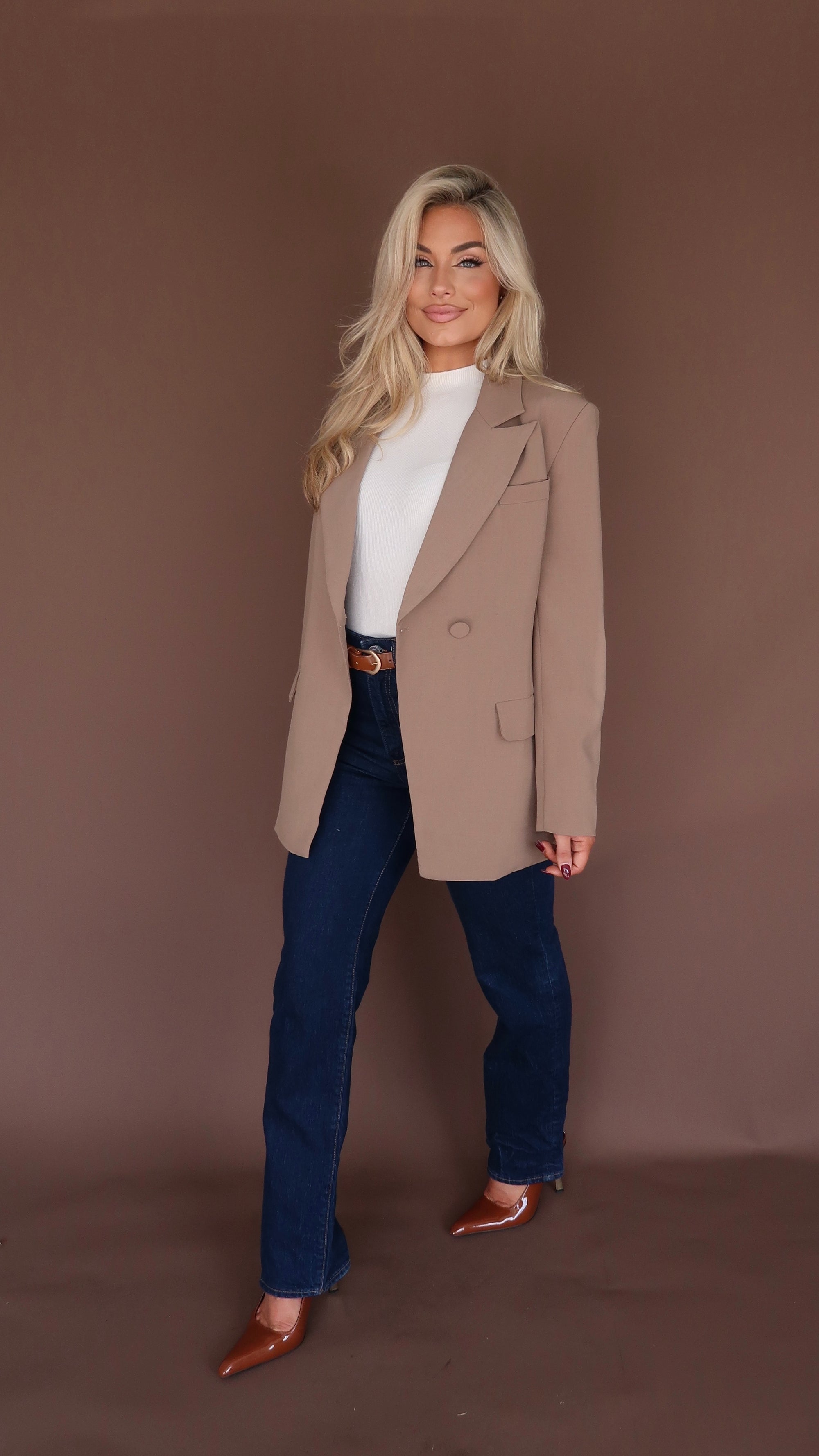 MARGO BLAZER MOCHA