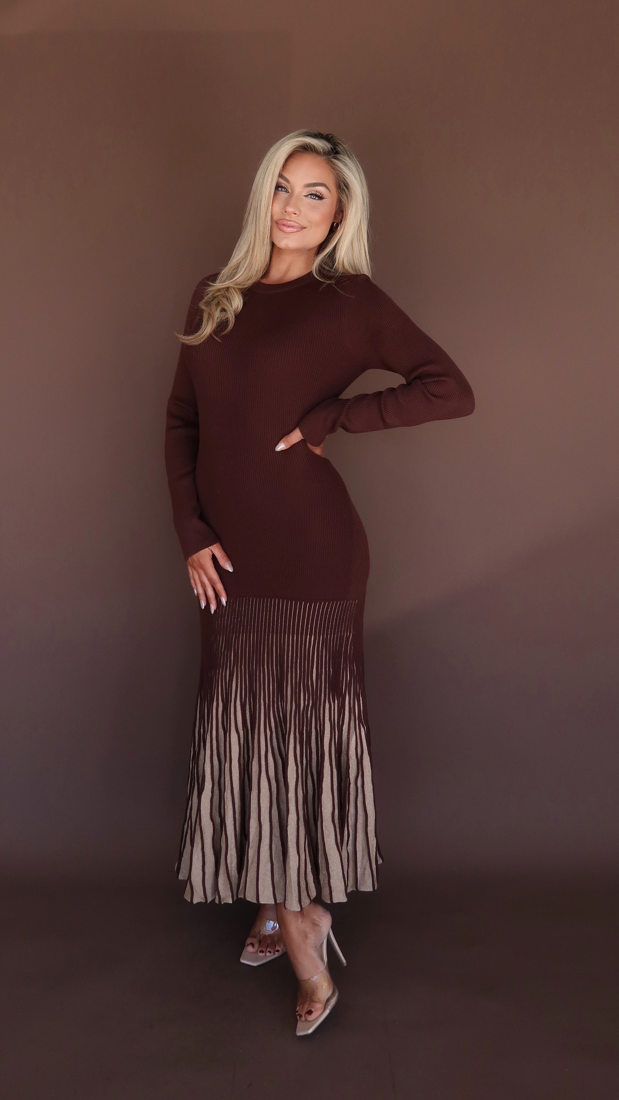 GOLDEN MAPLE MAXI DRESS