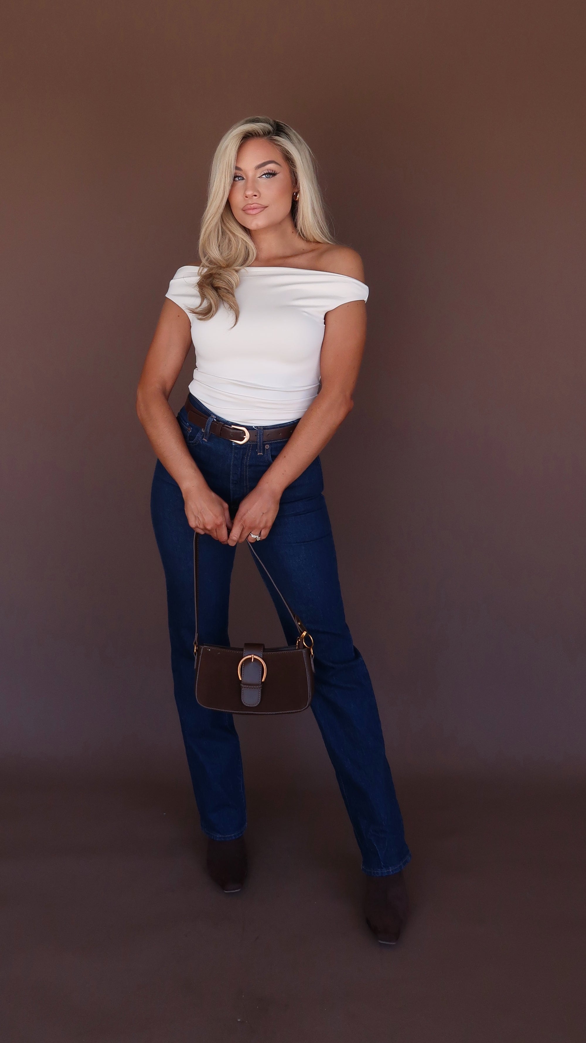 CIARA OFF THE SHOULDER TOP CREAM