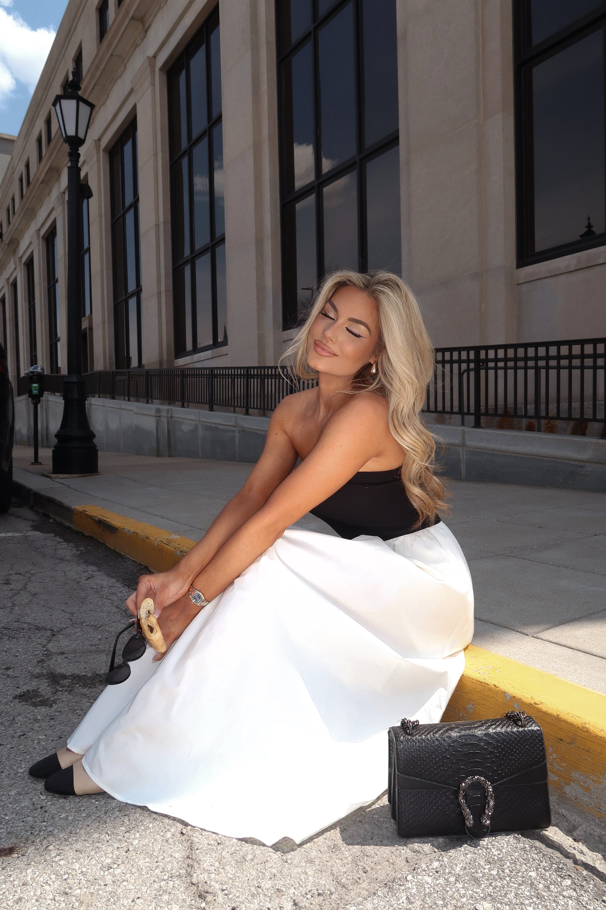 MIYRA CONTRAST MAXI DRESS