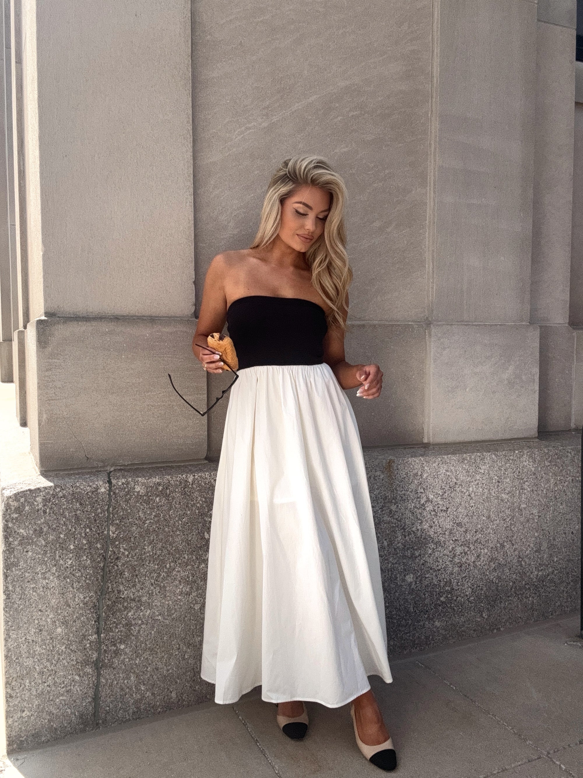 MIYRA CONTRAST MAXI DRESS