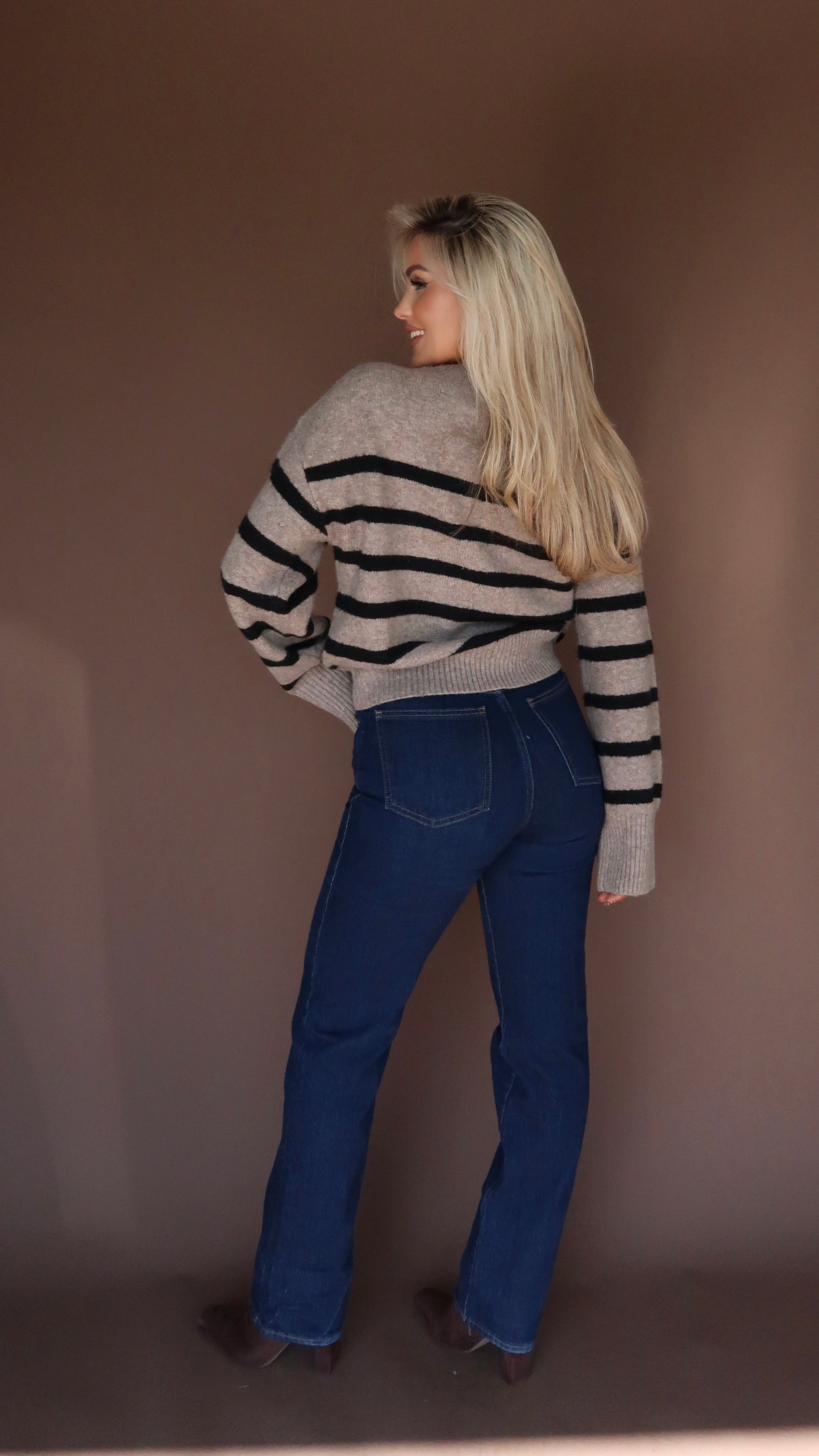 ROWAN STRIPED SWEATER
