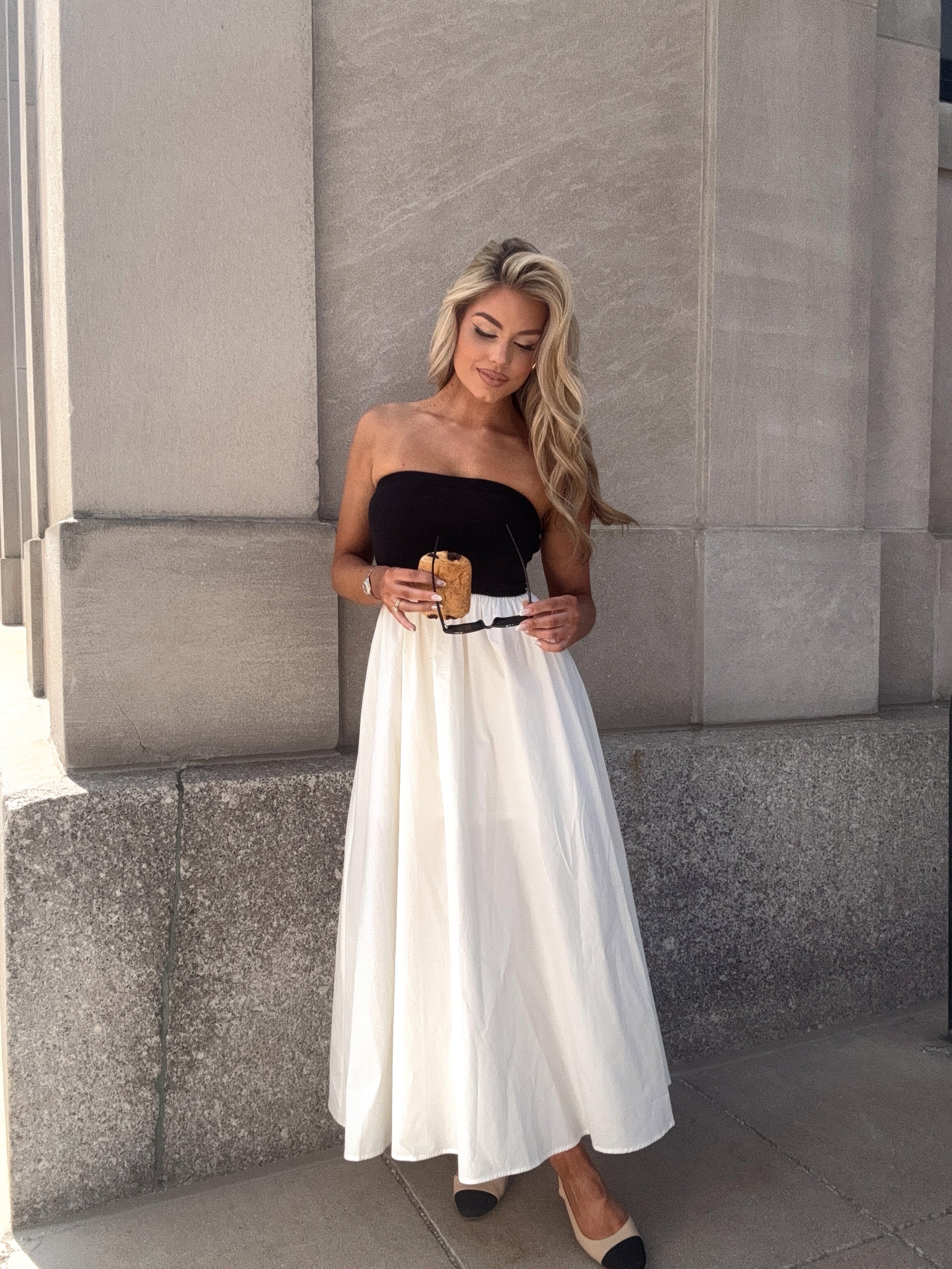 MIYRA CONTRAST MAXI DRESS