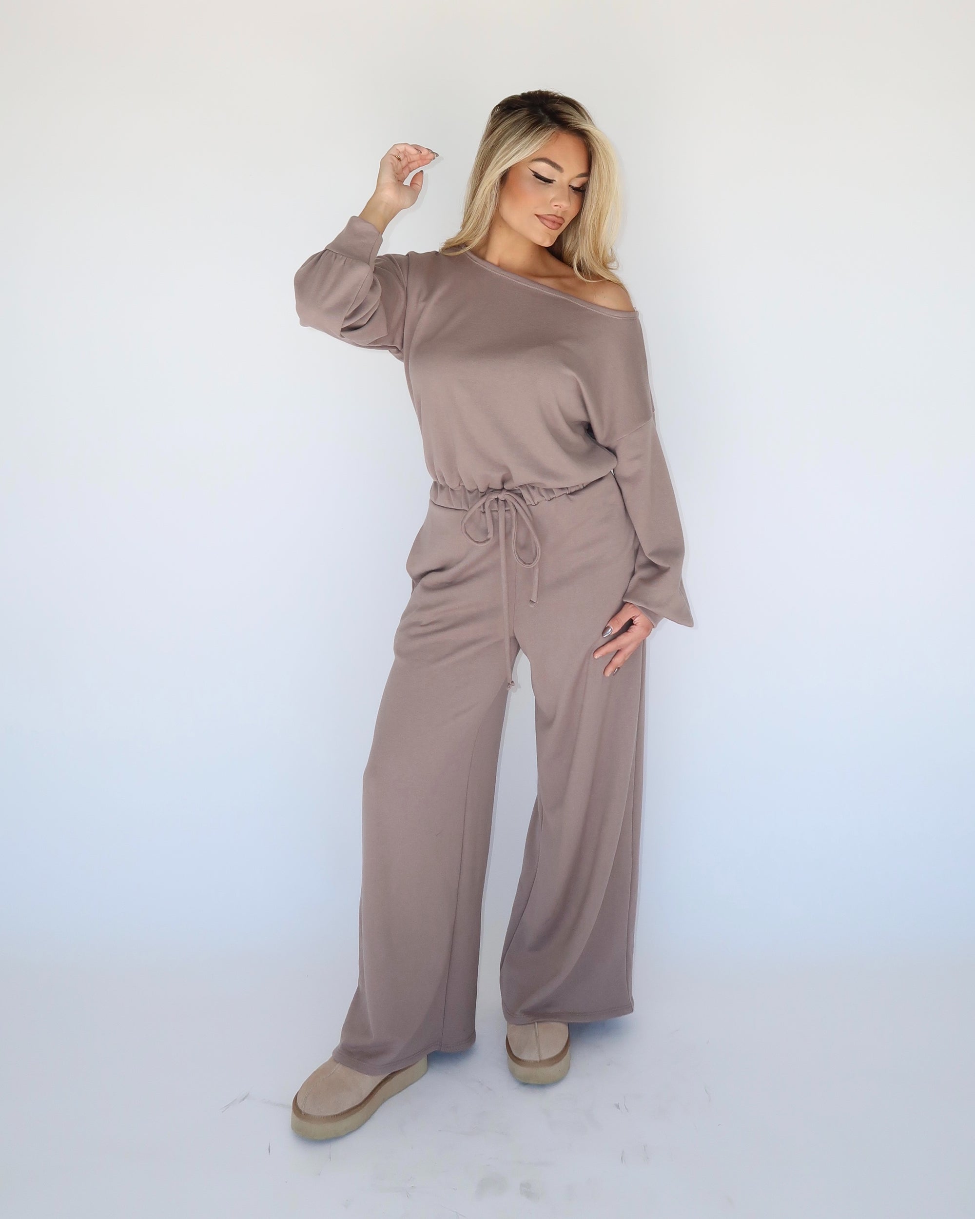 MACIE MOCHA JUMPSUIT