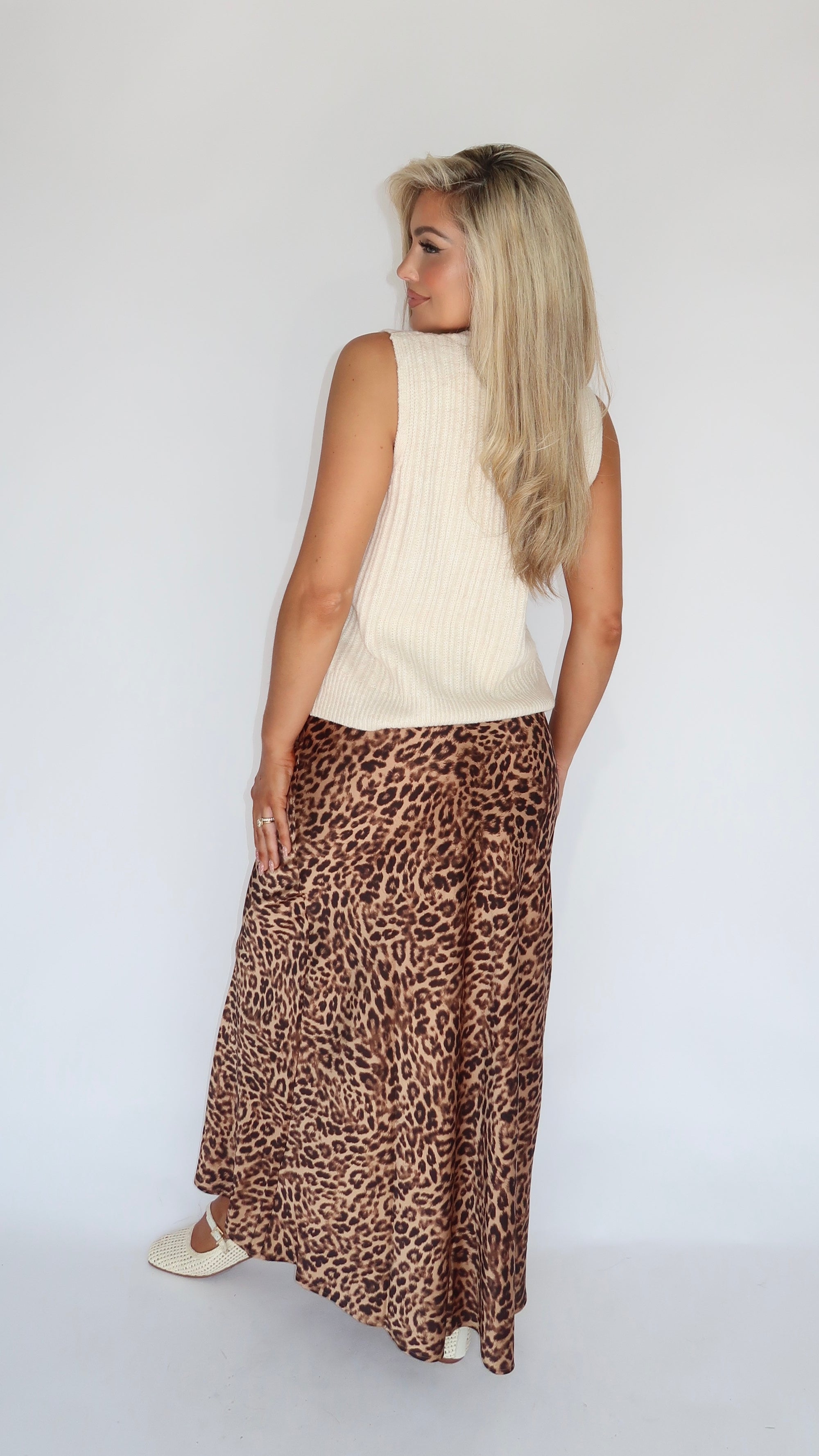 CIDER RIBBED SWEATER VEST CREAM