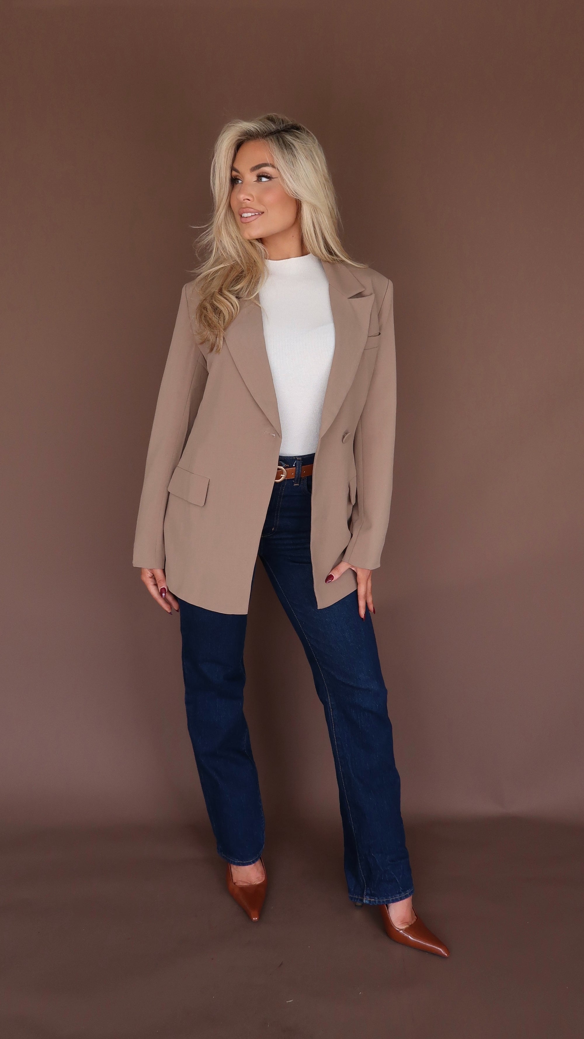 MARGO BLAZER MOCHA